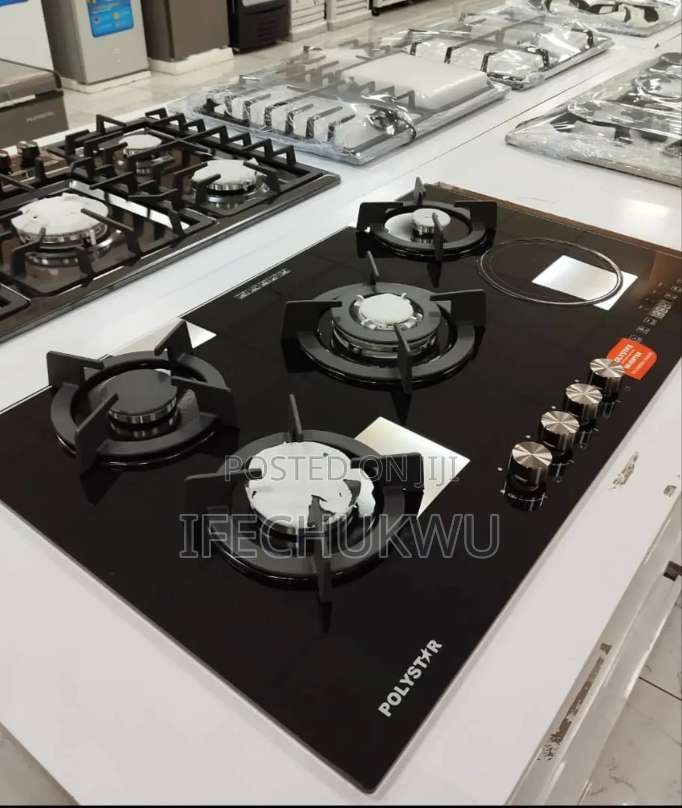 Original Quality Polystar 2025 New Design Inbuilt Gas Ele Cooker