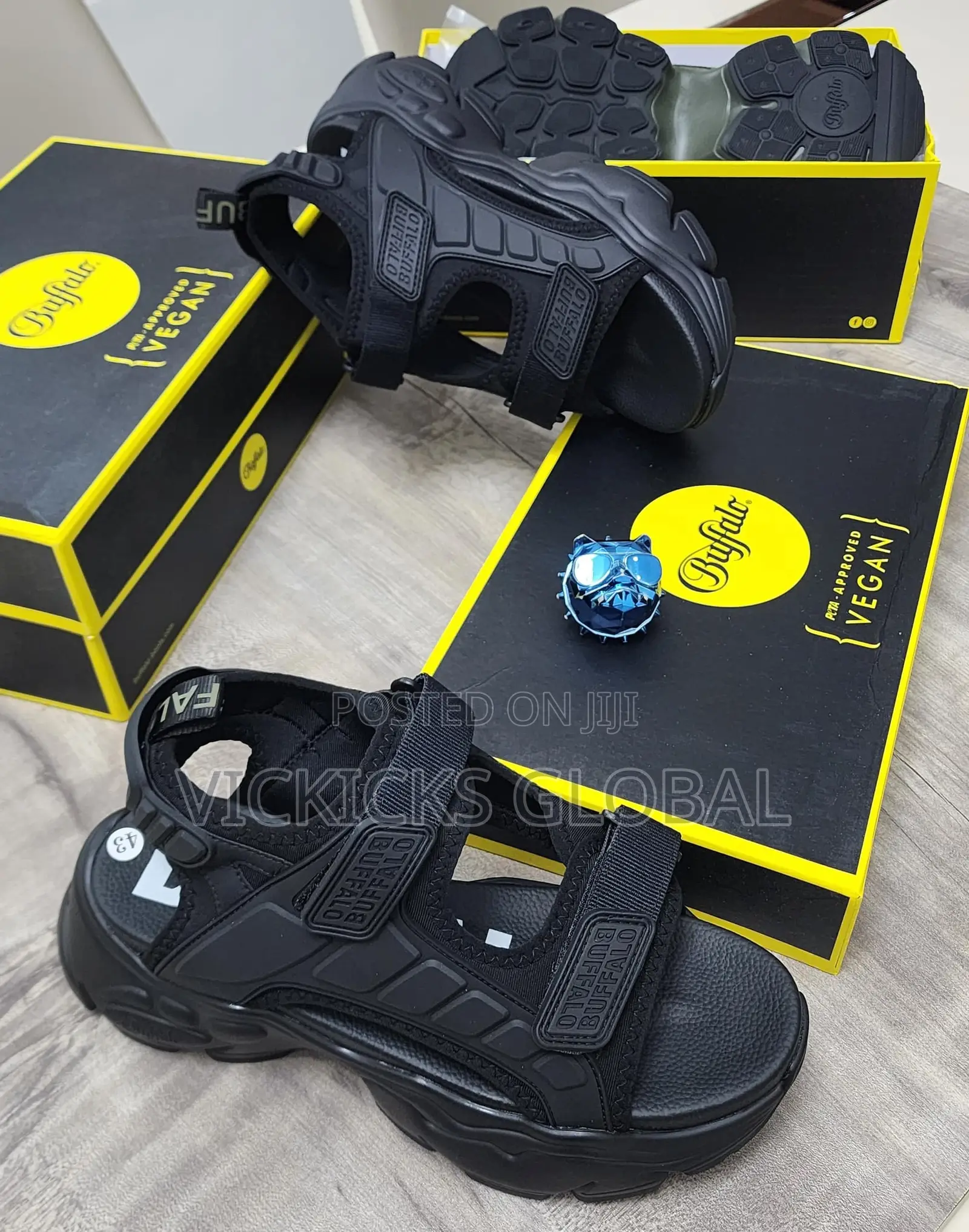 Buffalo Vegan Platform Sandals