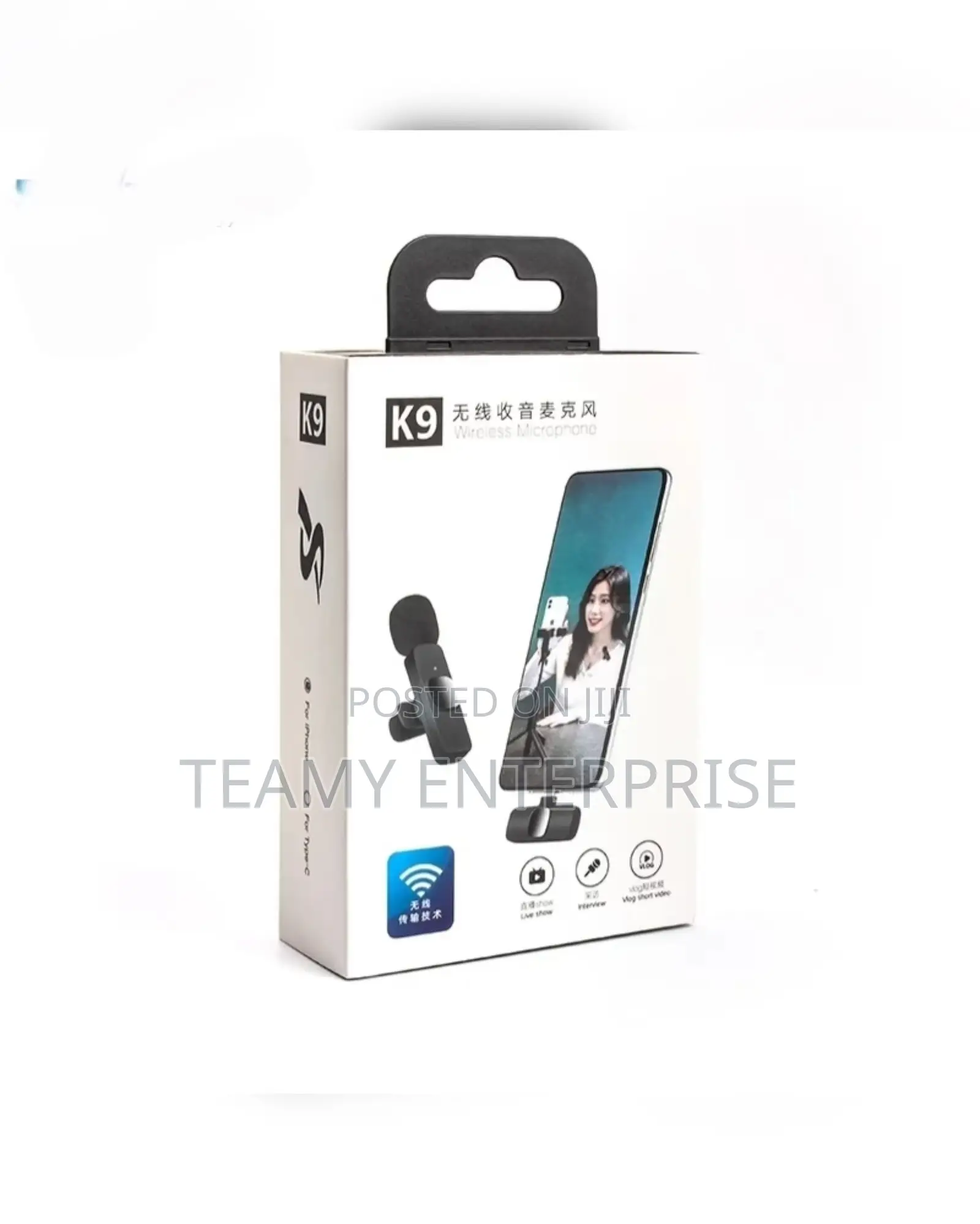 Wireless Lapel Microphone For Content - Android iPhone