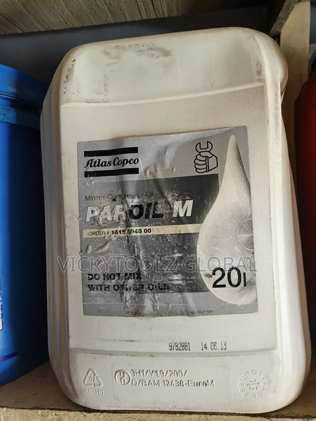 Atlas Copco Mineral Compressor Oil Paroil M