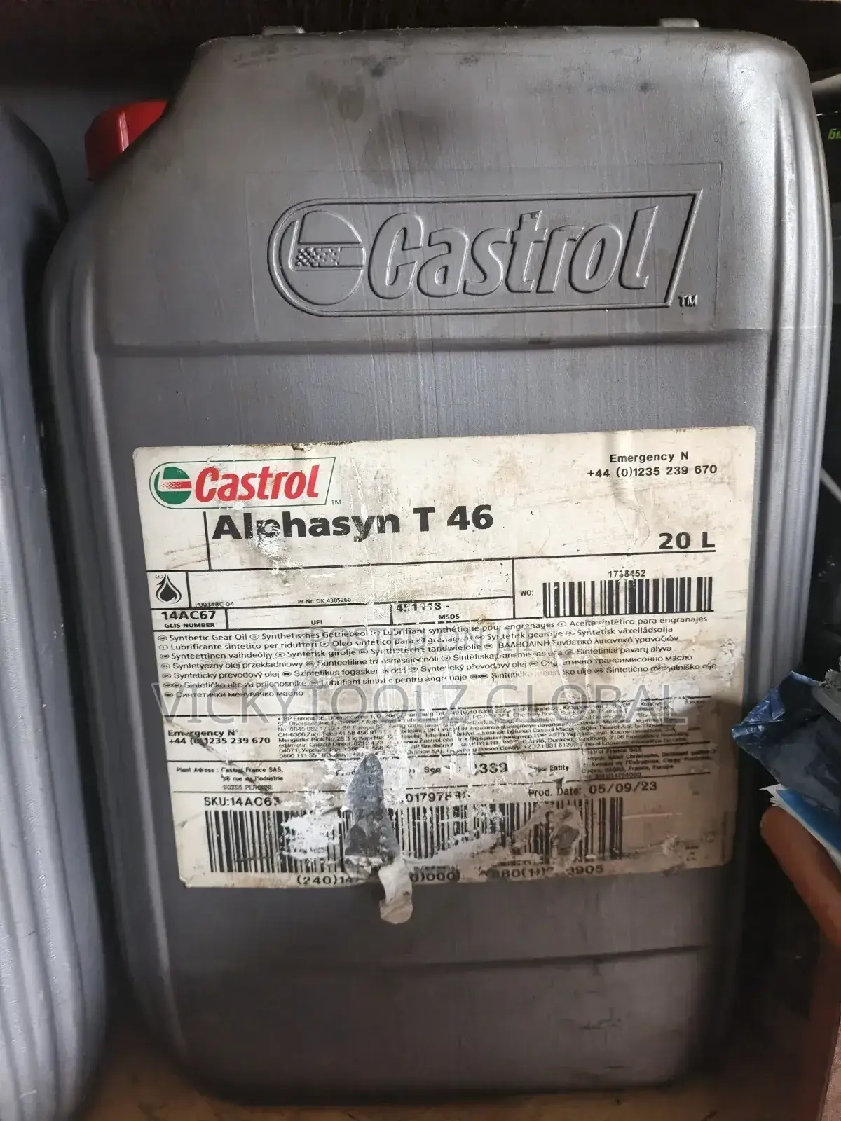 Castrol Alphasyn T 46 (20litres) Synthetic Gear Oil