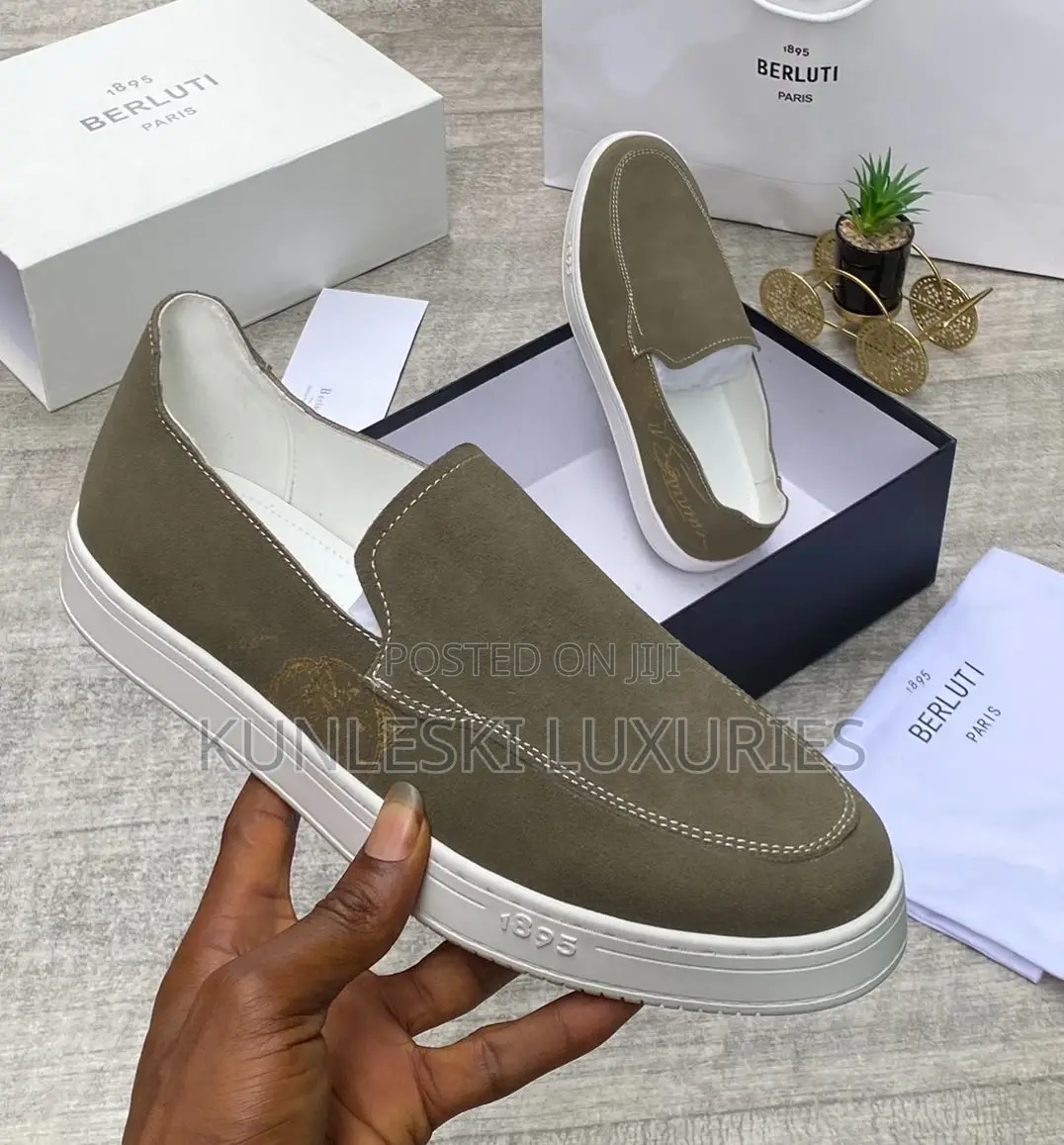 Original Berluti Suede Loafers Sneakers Collections