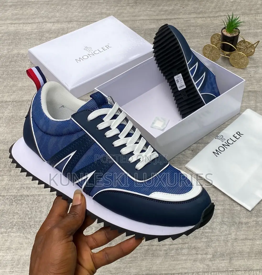 Original Moncler Suede Sneakers Collection
