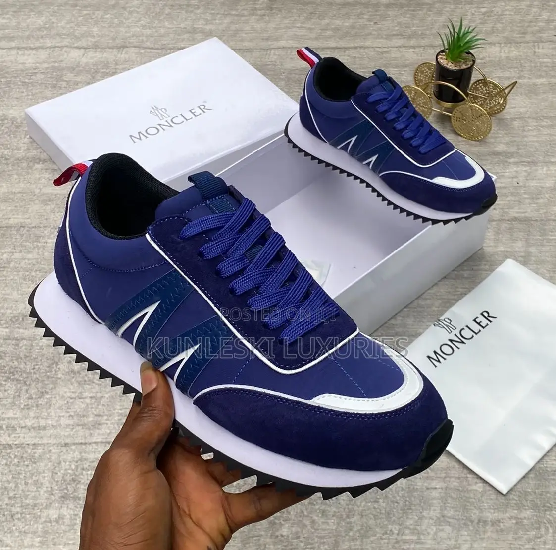 Original Moncler Suede Sneakers Collection