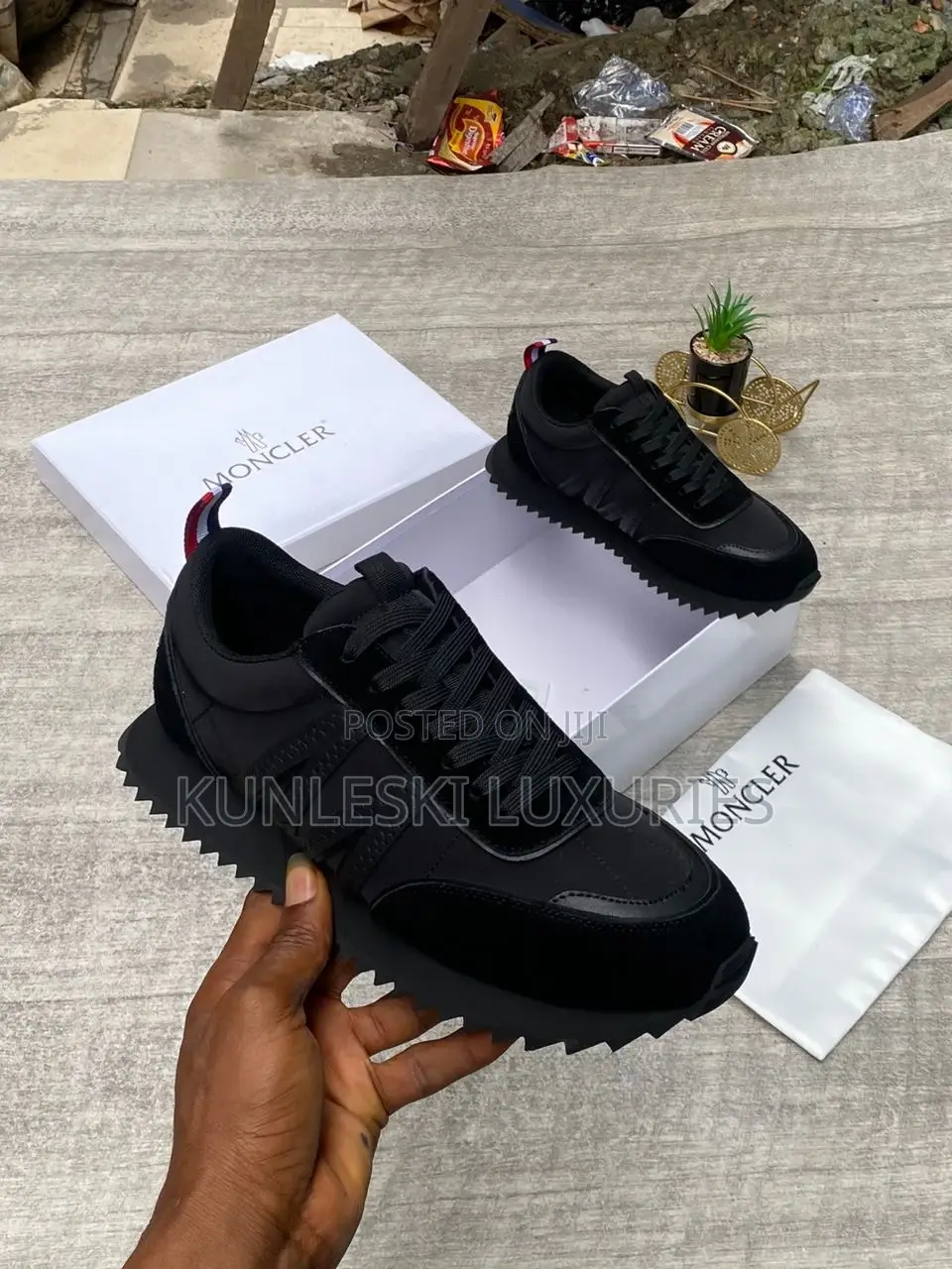 Original Moncler Suede Sneakers Collection