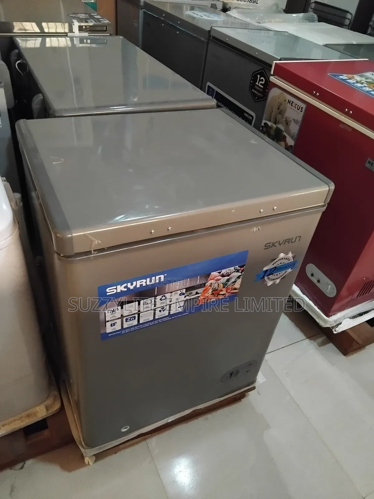 Skyrun 100 Liters Chest Freezer With 2 Years Warranty