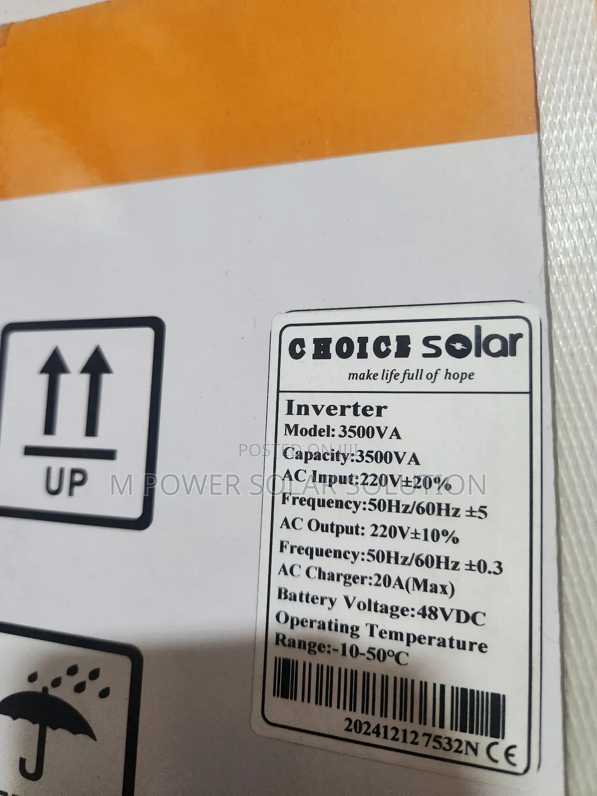 3.5kva 48v Choice Non-Hybrid Solar Inverter
