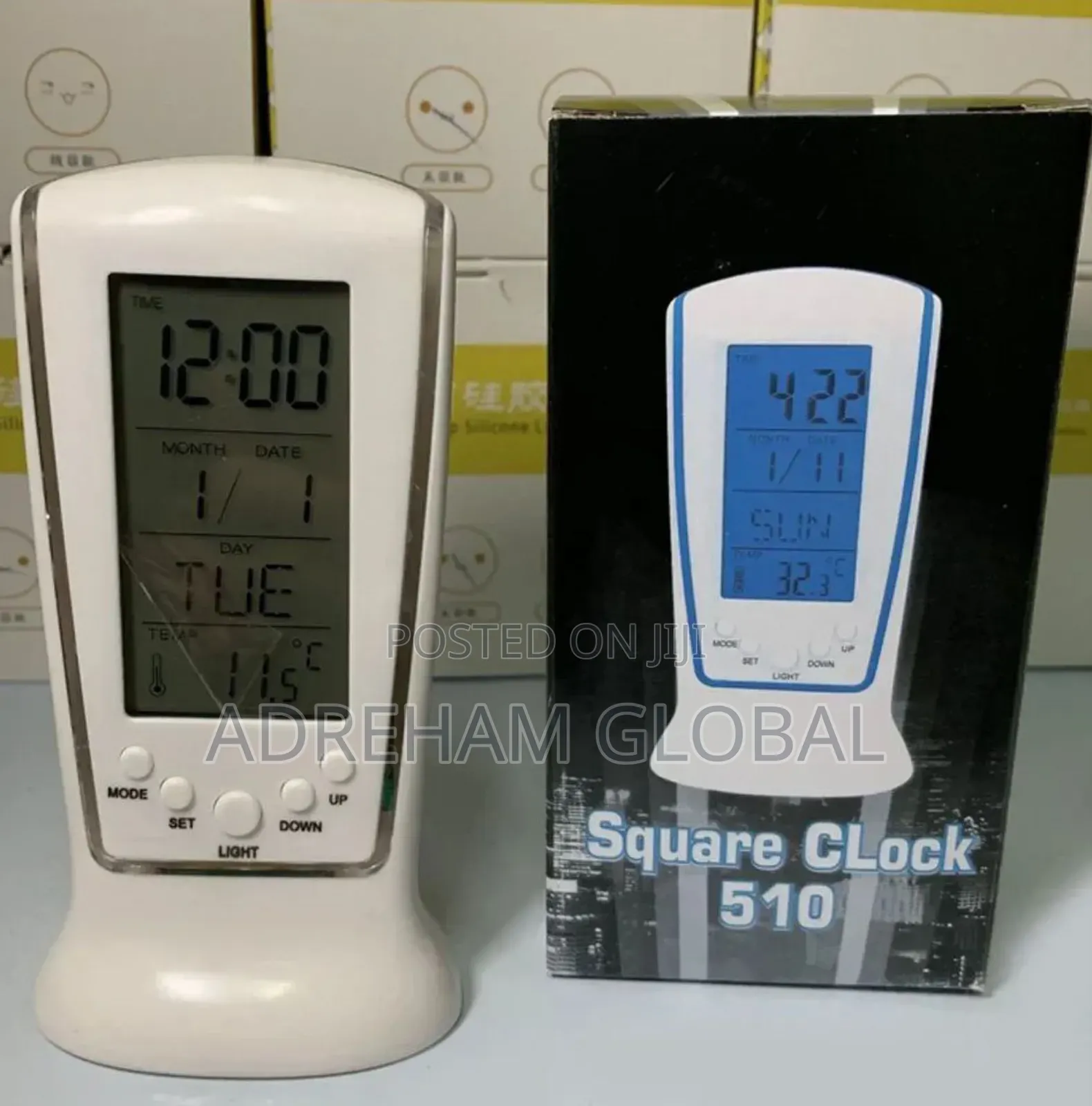 Digital Calendar Temperature Alarm Clock