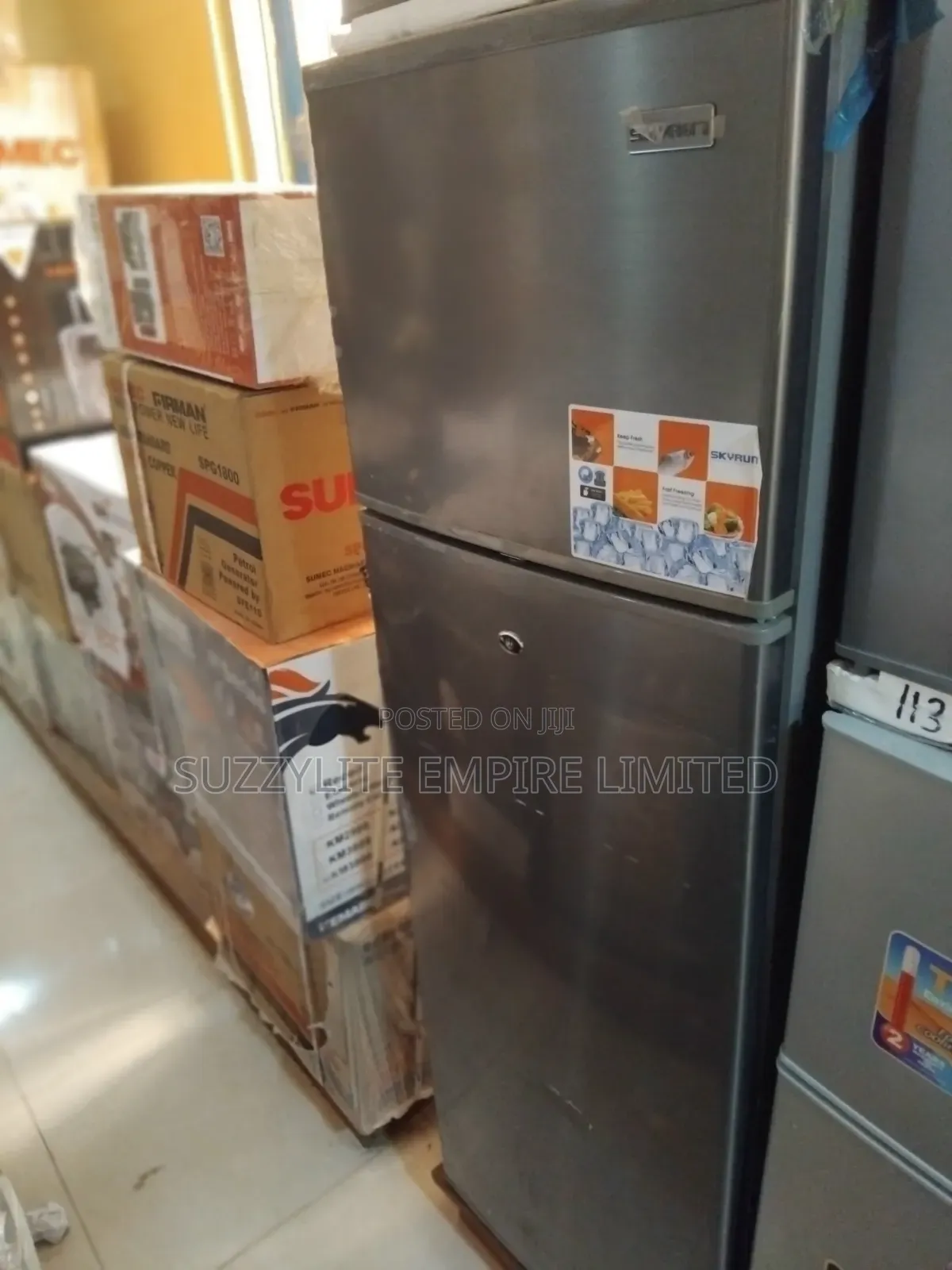 Skyrun Double Refrigerator 257 Liters Energy Saving Fridge
