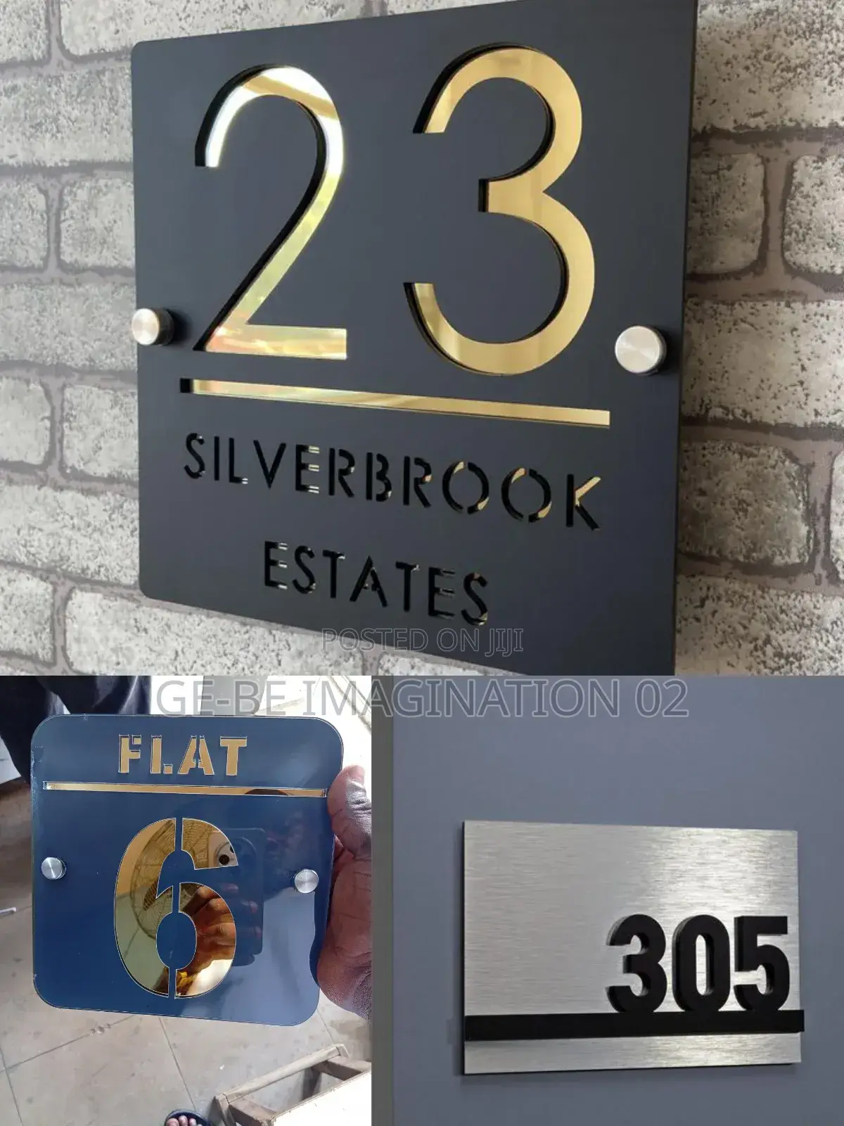 Door Apartment Signage
