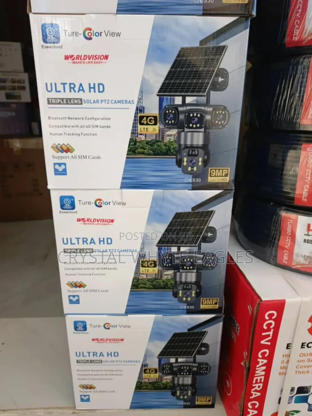 Eseecloud Triple Lens Solar PTZ Camera
