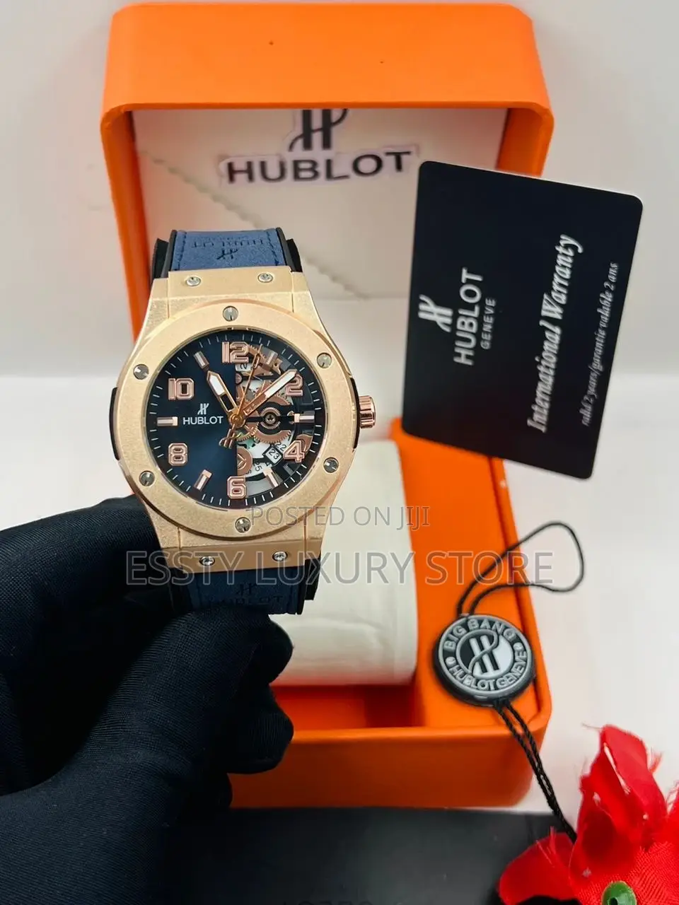 High Quality Luxury Hublot Leather Wristwatch