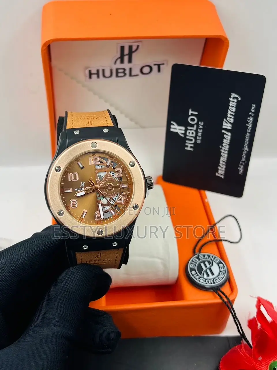 High Quality Luxury Hublot Leather Wristwatch