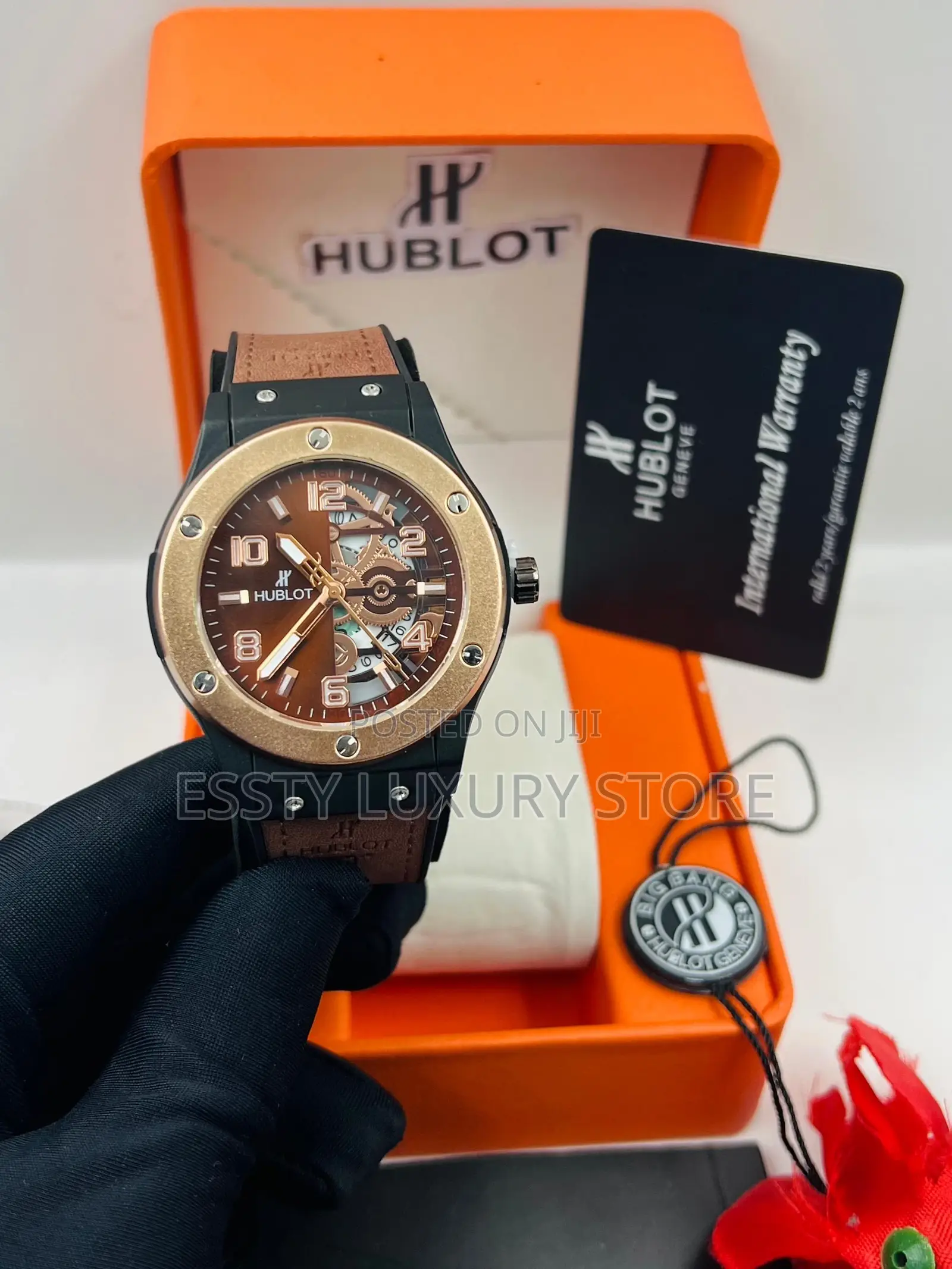 High Quality Luxury Hublot Leather Wristwatch