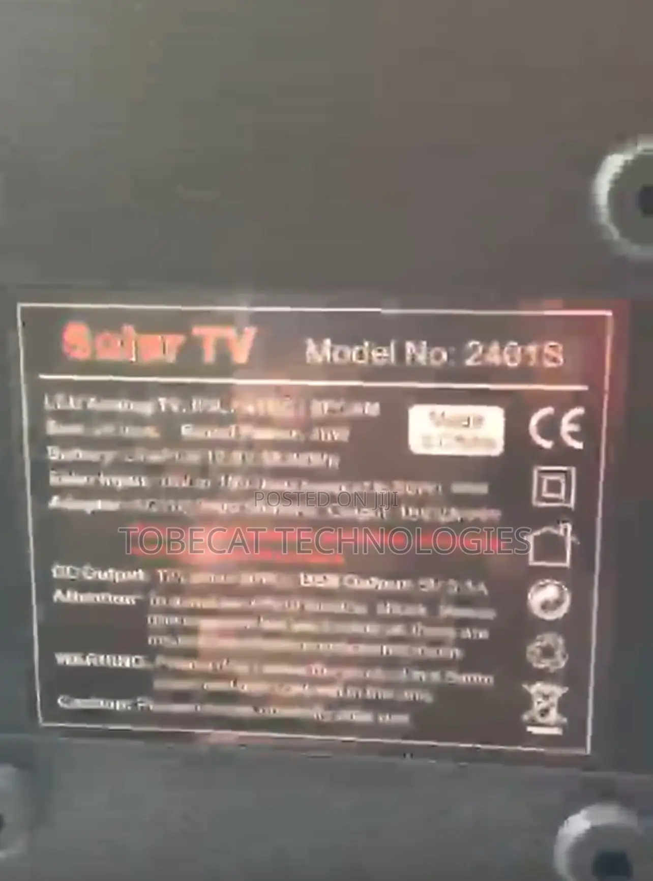 32 Inches Solar Tv