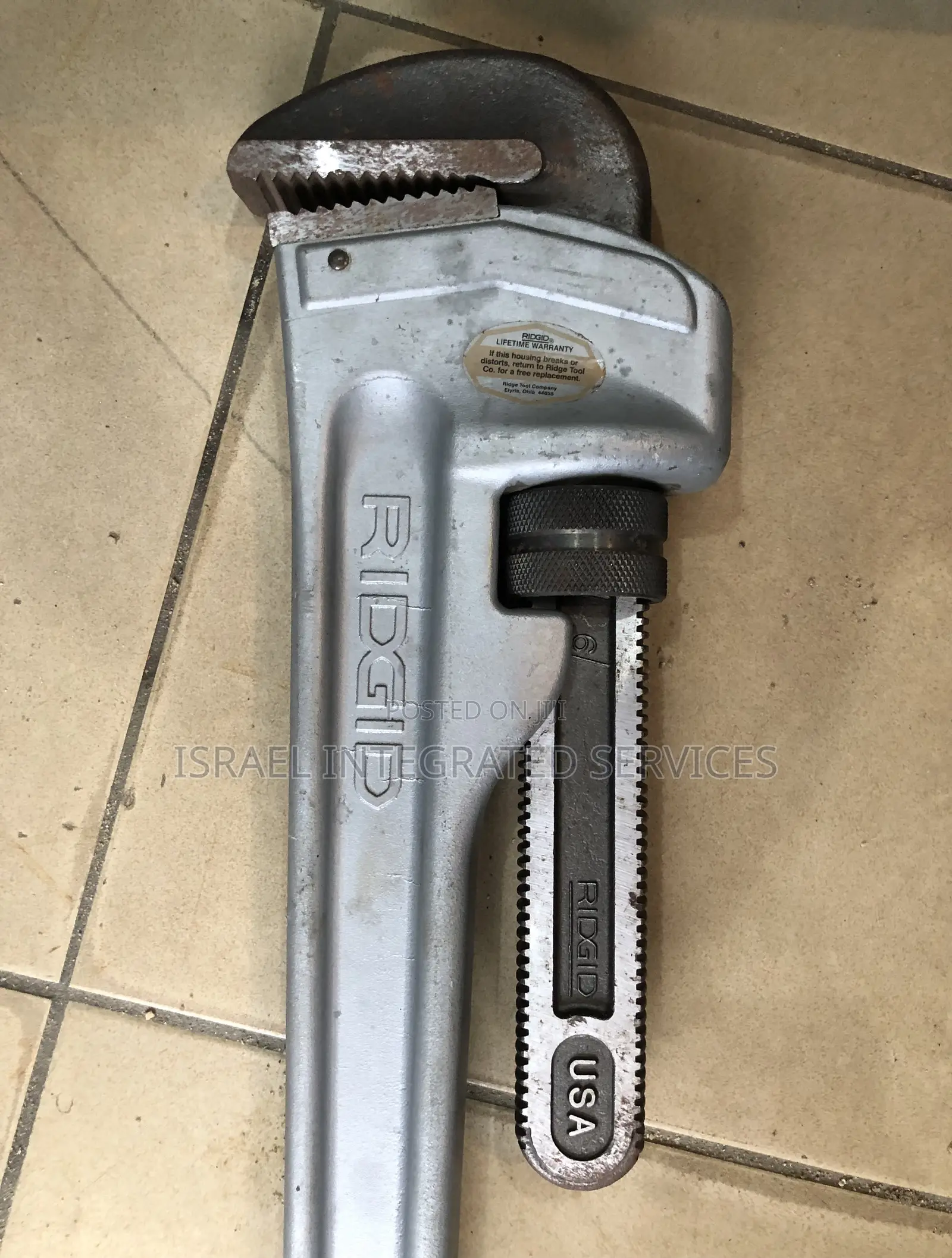 Ridgid Aluminum Pipe Wrench 48 Inches Usa