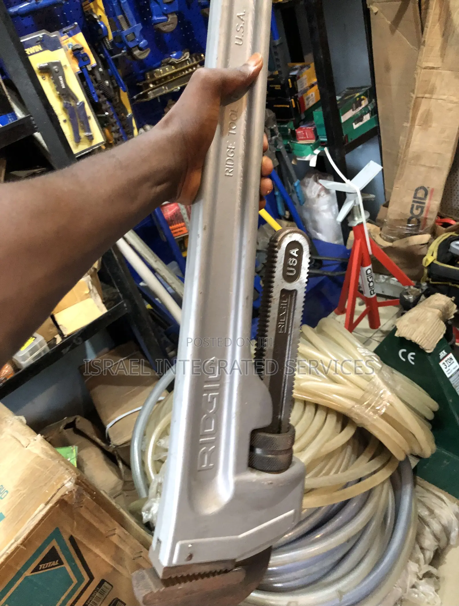 Ridgid Aluminum Pipe Wrench 48 Inches Usa