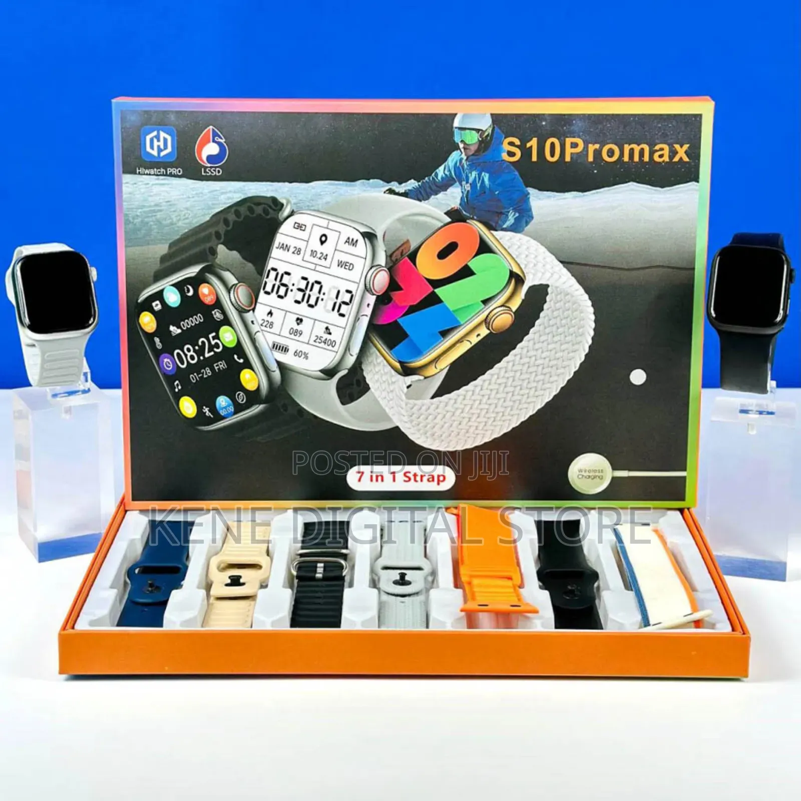 S10 Pro Max Smartwatch 7in1 Strap Bluetooth Calling |Health Tracking