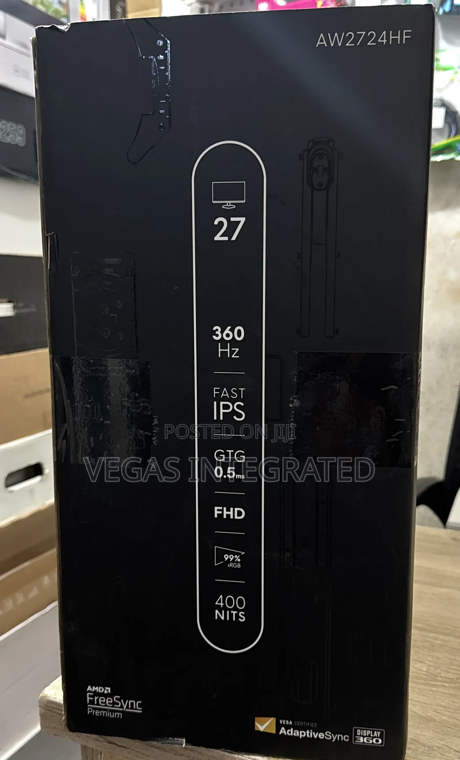 Alienware Aw2724hf 27 Inch Full Hd 360hz Fast Ips 0.5ms Gaming Monitor