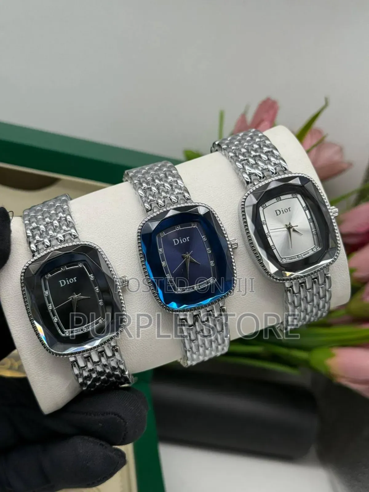 Dior Women Steel Watches in Gold and Silver