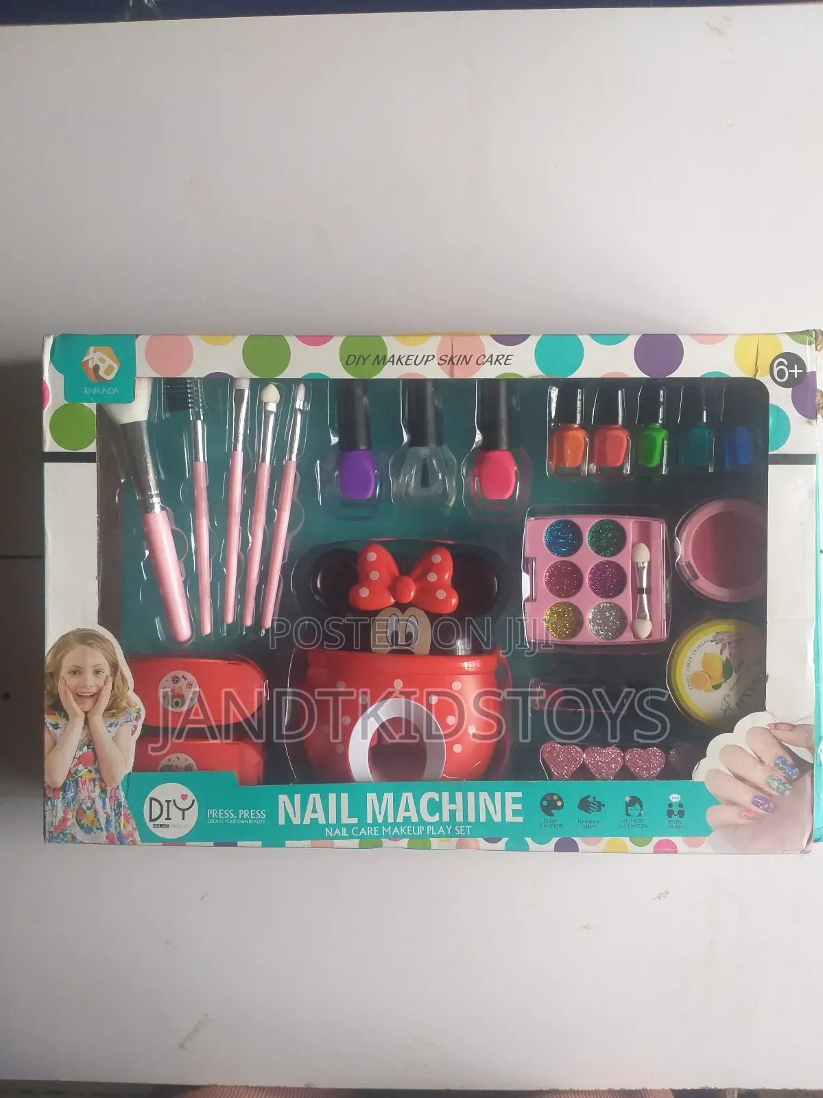 20 PCS Nail Care Make Up Toy Set for Kids- Nail Machine