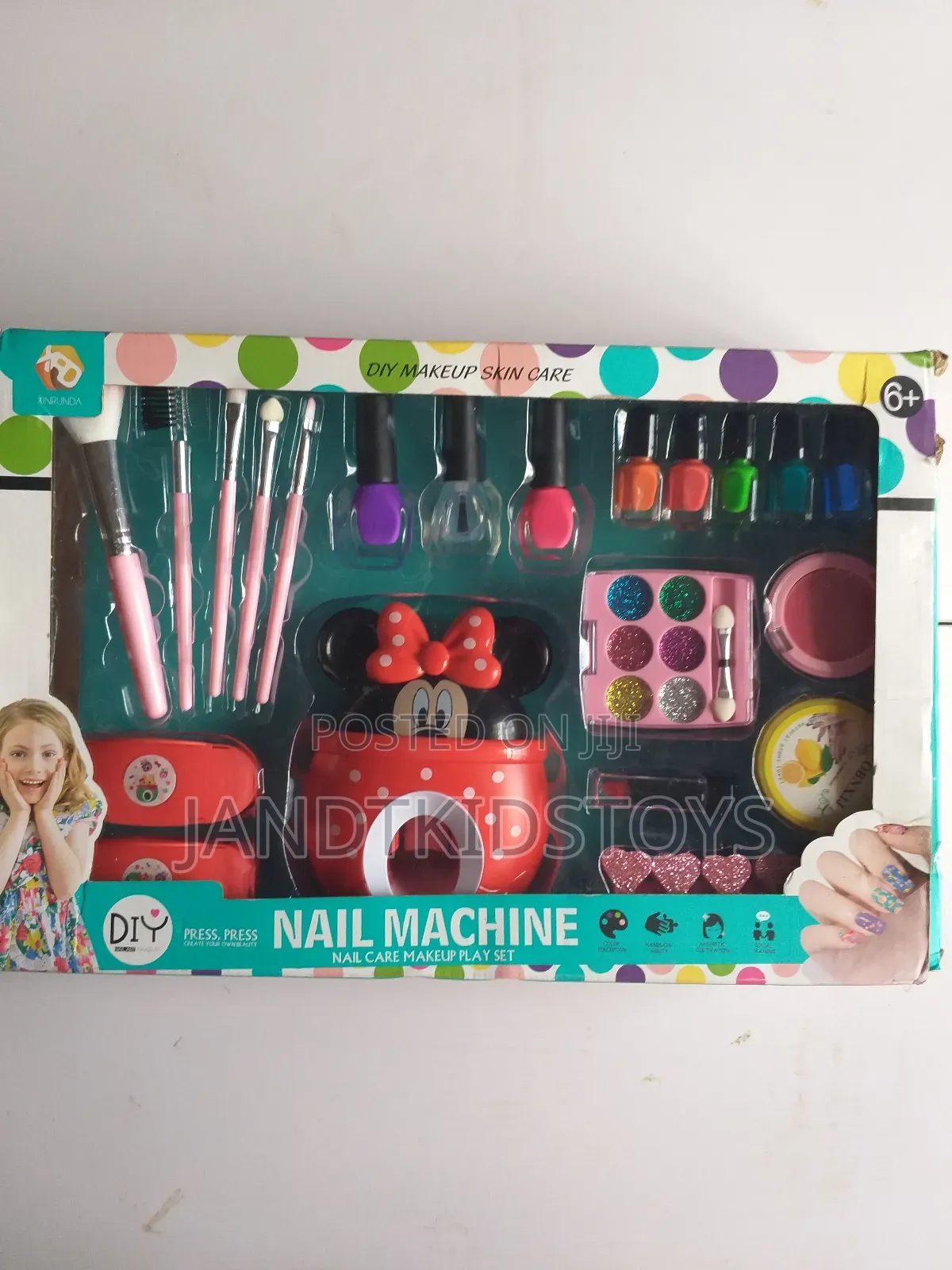 20 PCS Nail Care Make Up Toy Set for Kids- Nail Machine