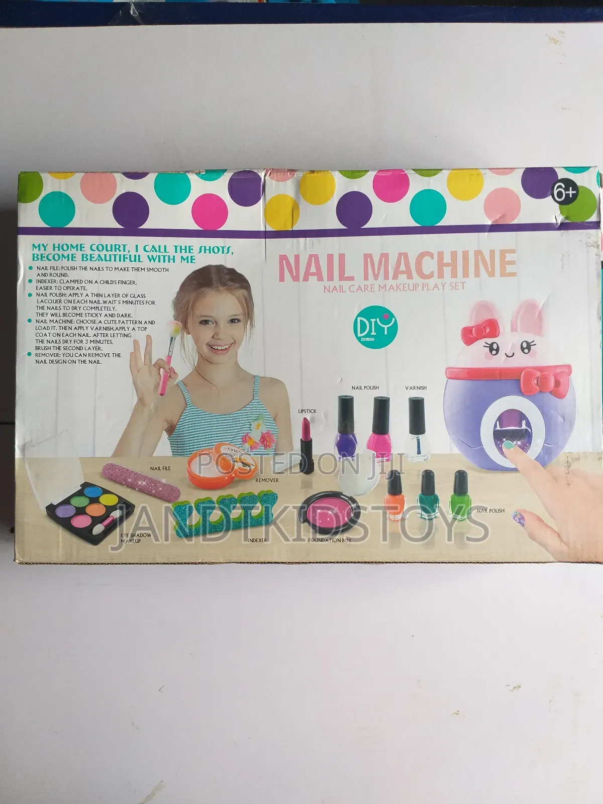 20 PCS Nail Care Make Up Toy Set for Kids- Nail Machine