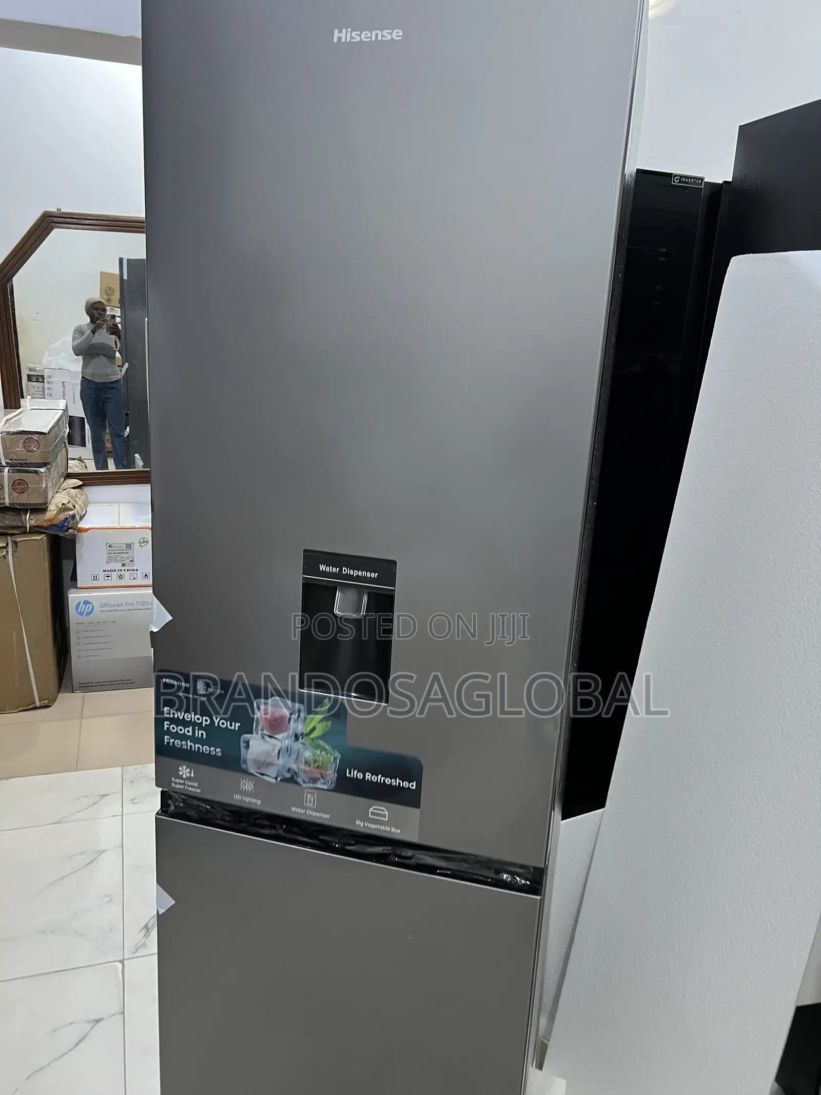 Hisense 264l Bottom Freezer Double Door Fridge– 35dcb-Rd Premium Model
