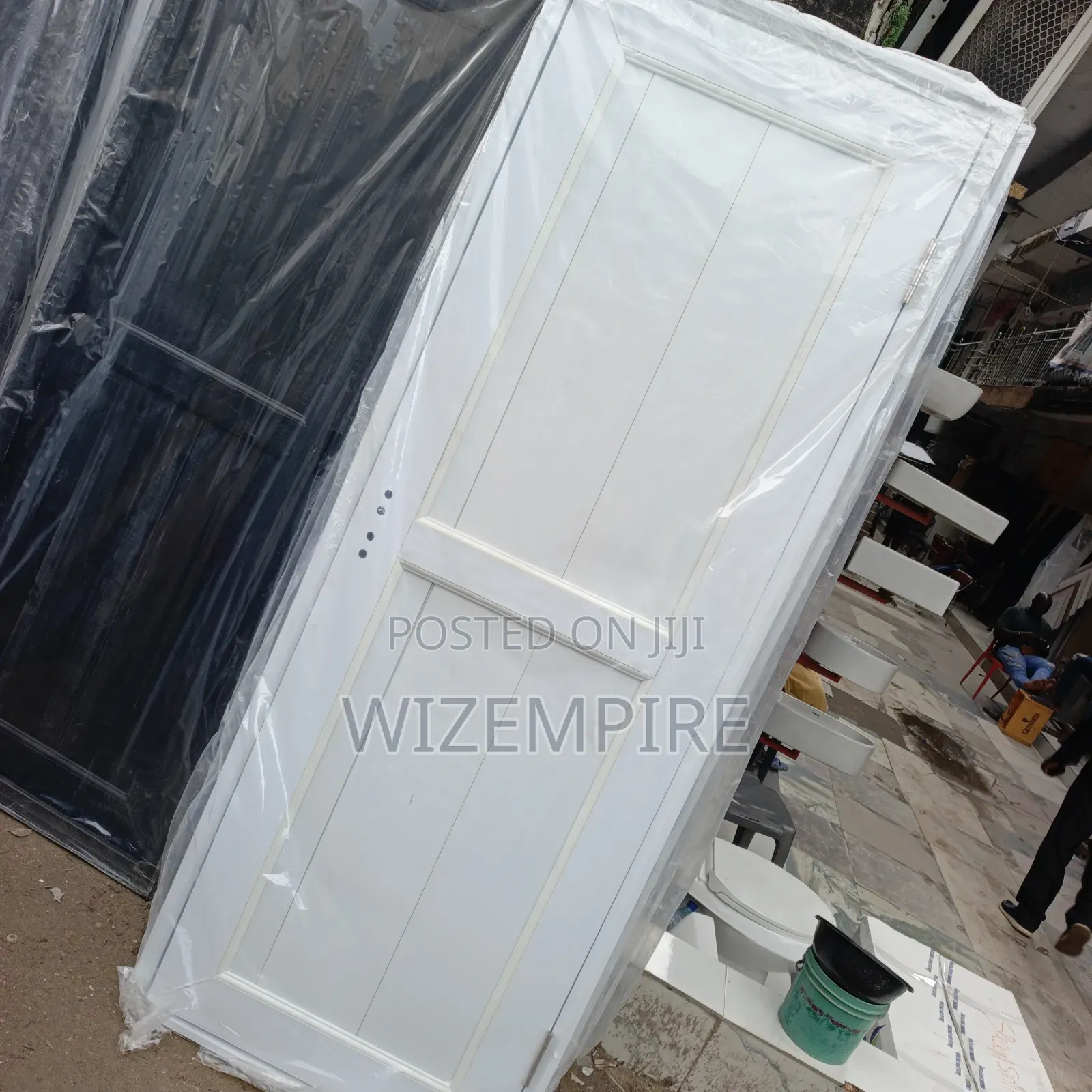 Toilet White and Brown PVC Doors Available