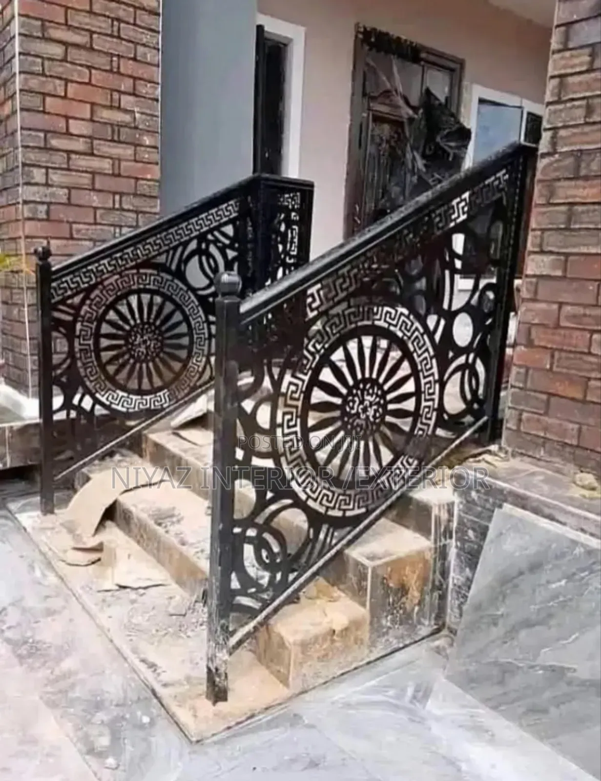 Rough Iron Handrails