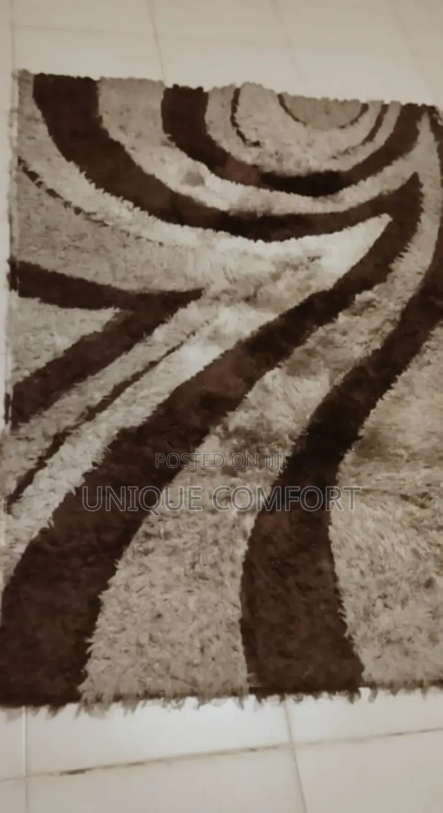 Fluffy Turkish Center Rug Measures 68 by 47 Inches