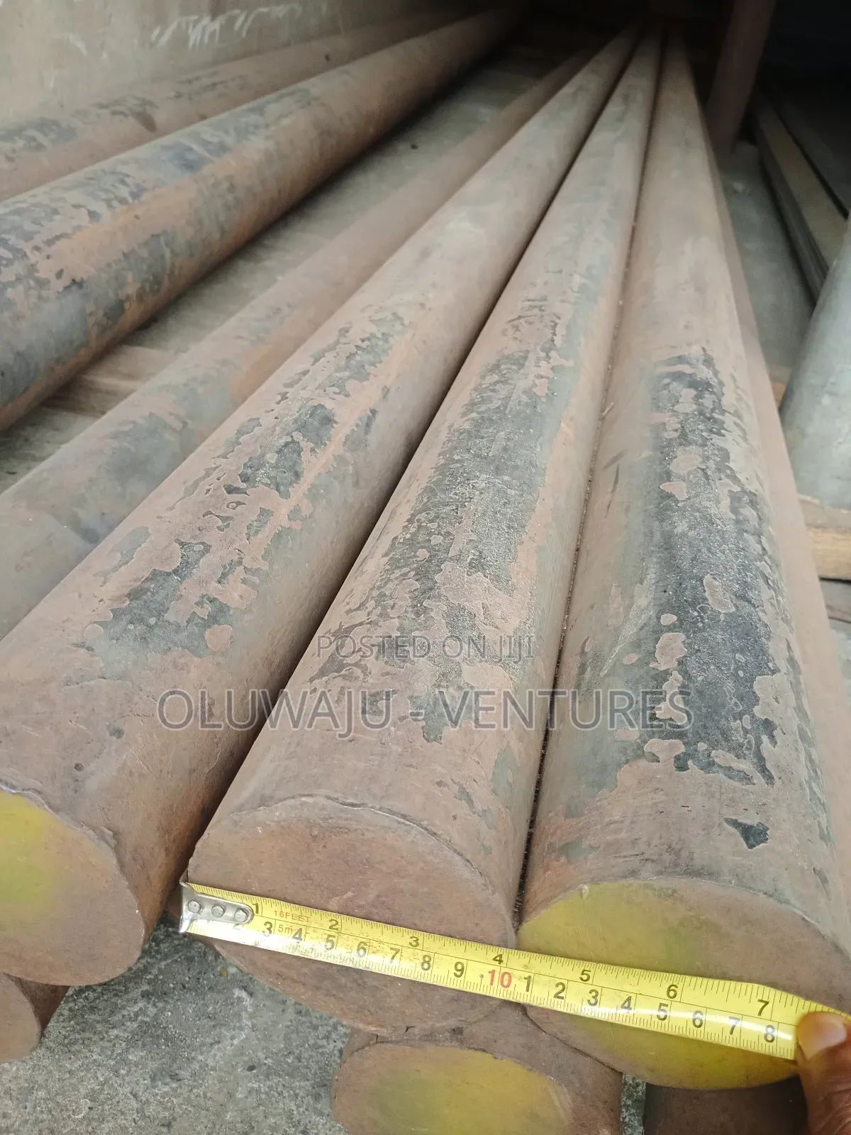 Mild Steel Black Rods 75mm × 6 Meters