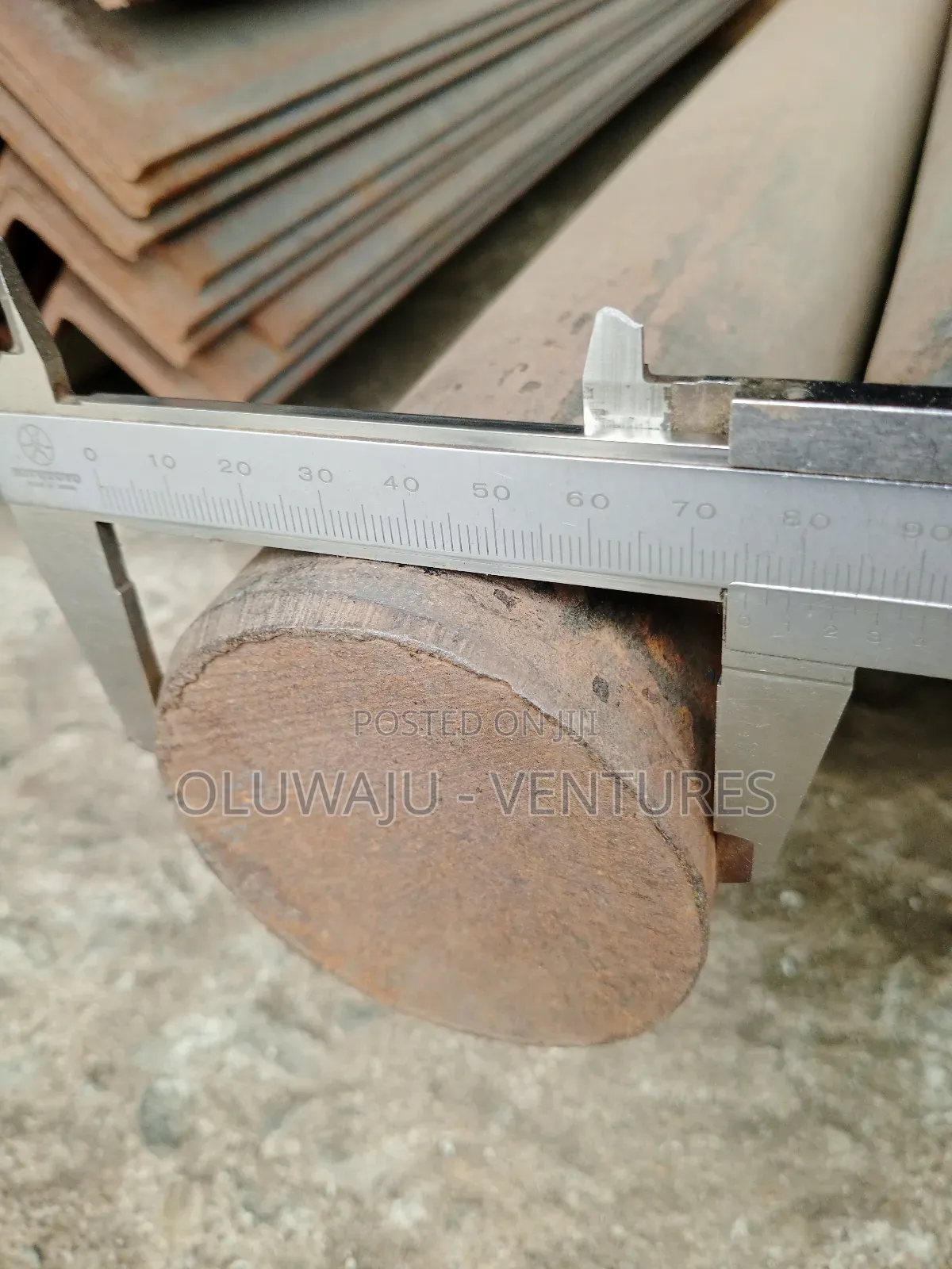 Mild Steel Black Rods 75mm × 6 Meters
