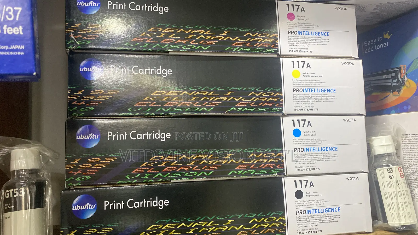Ubuntu 117a Toner Cartridge ,Black,Magenta,Yellow