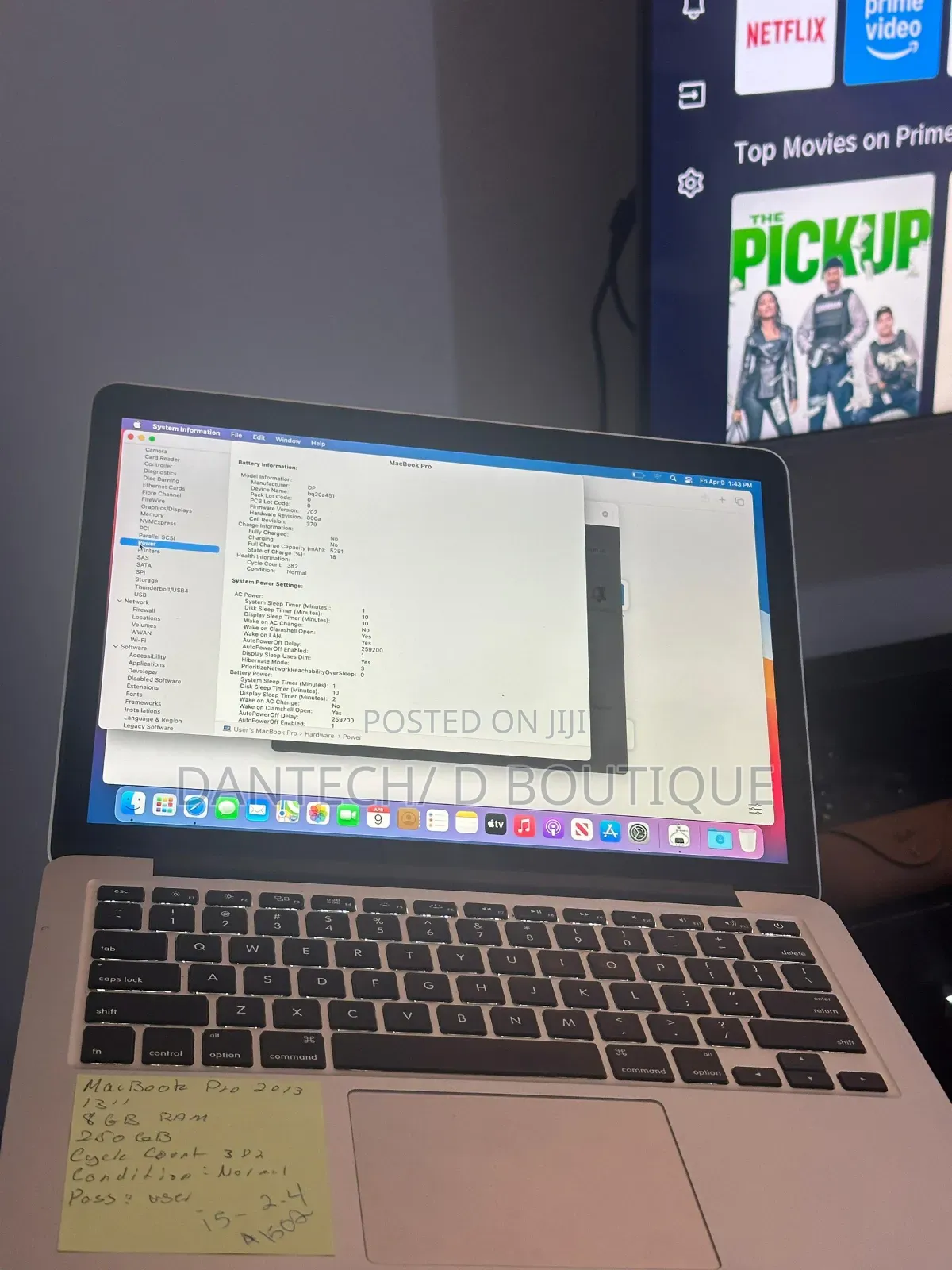 Laptop Apple MacBook Pro 2013 4GB Intel Core I5 SSD 256GB