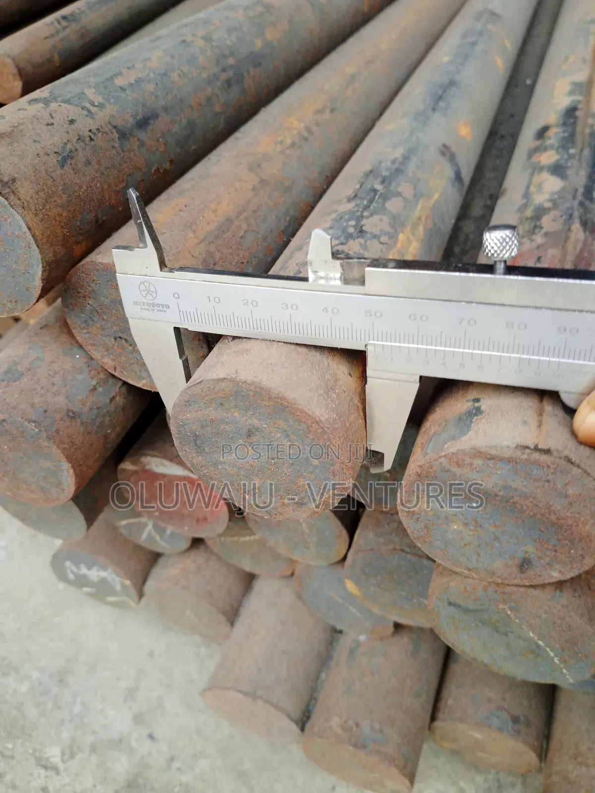 Mild Steel Iron Rod 50mm × 6 Meters ( 6000mm ).