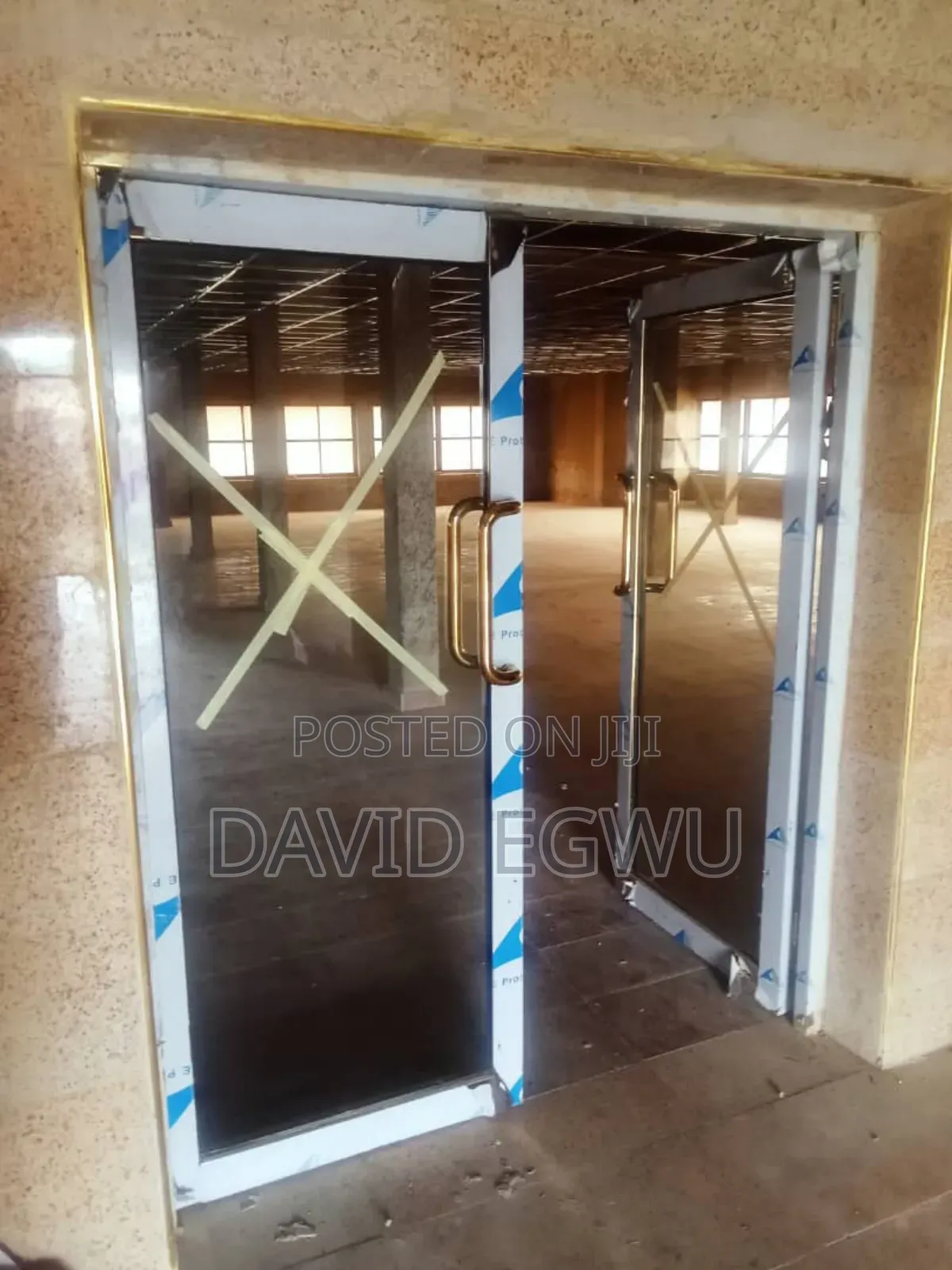 Glass Door With Stainless Frame