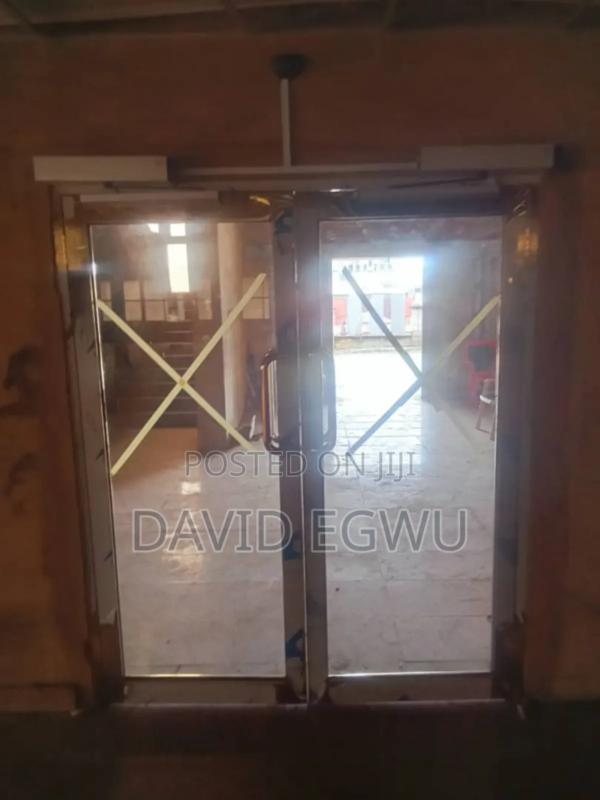 Glass Door With Stainless Frame