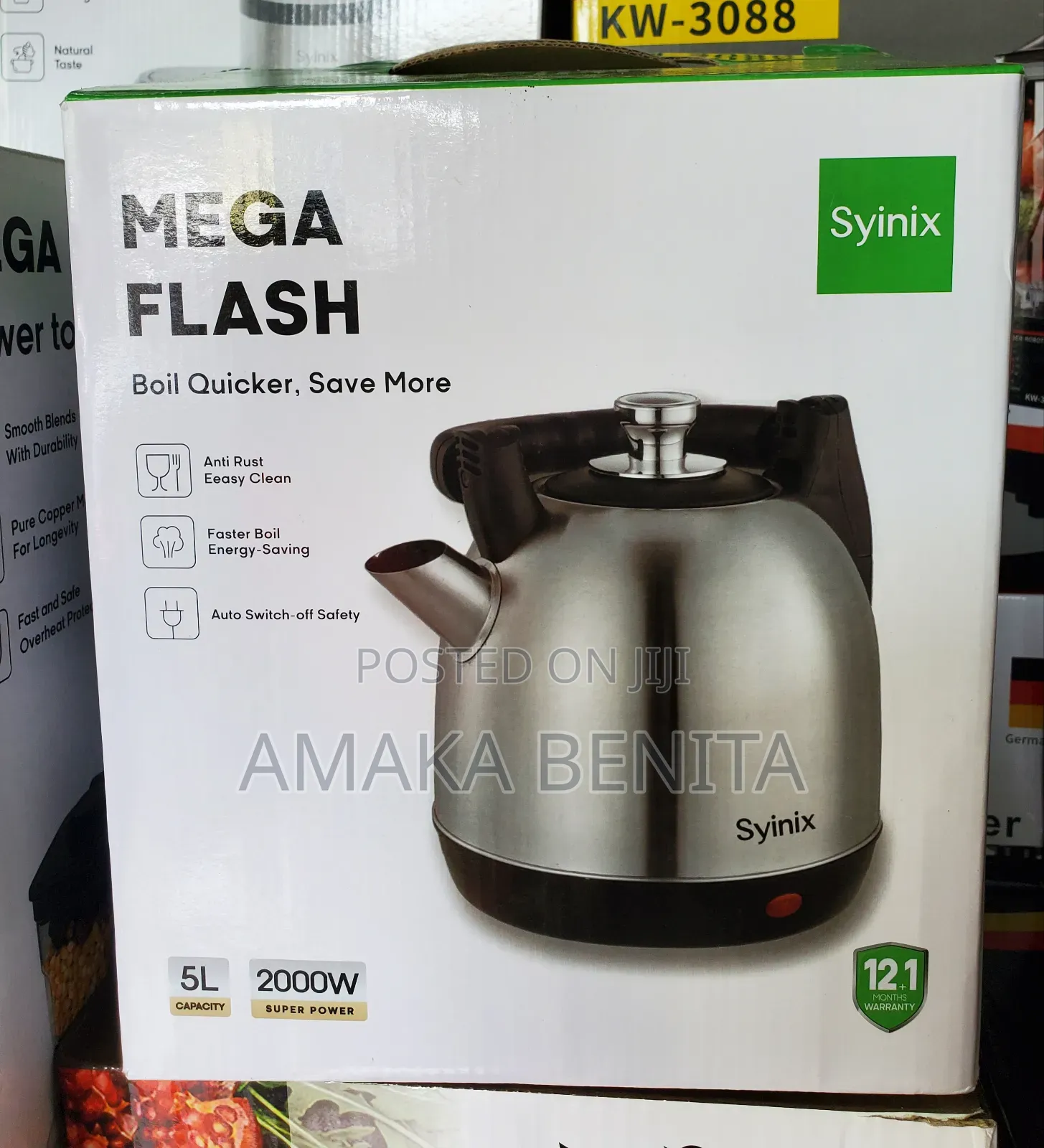 Syinix Electric Kettle 5ltrs
