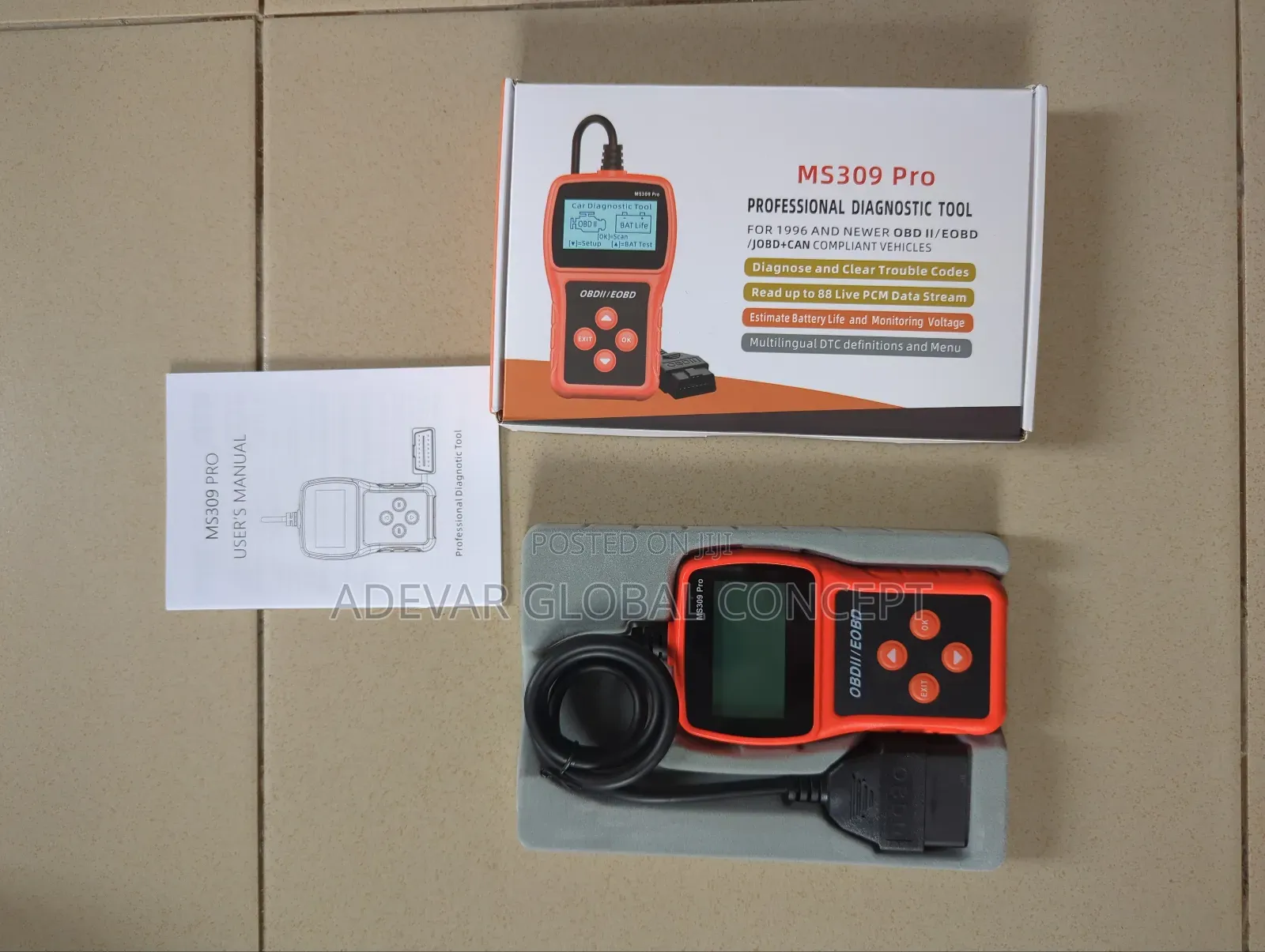 Ms309 Car Scanner Clears Fault Code Obd2 Car
