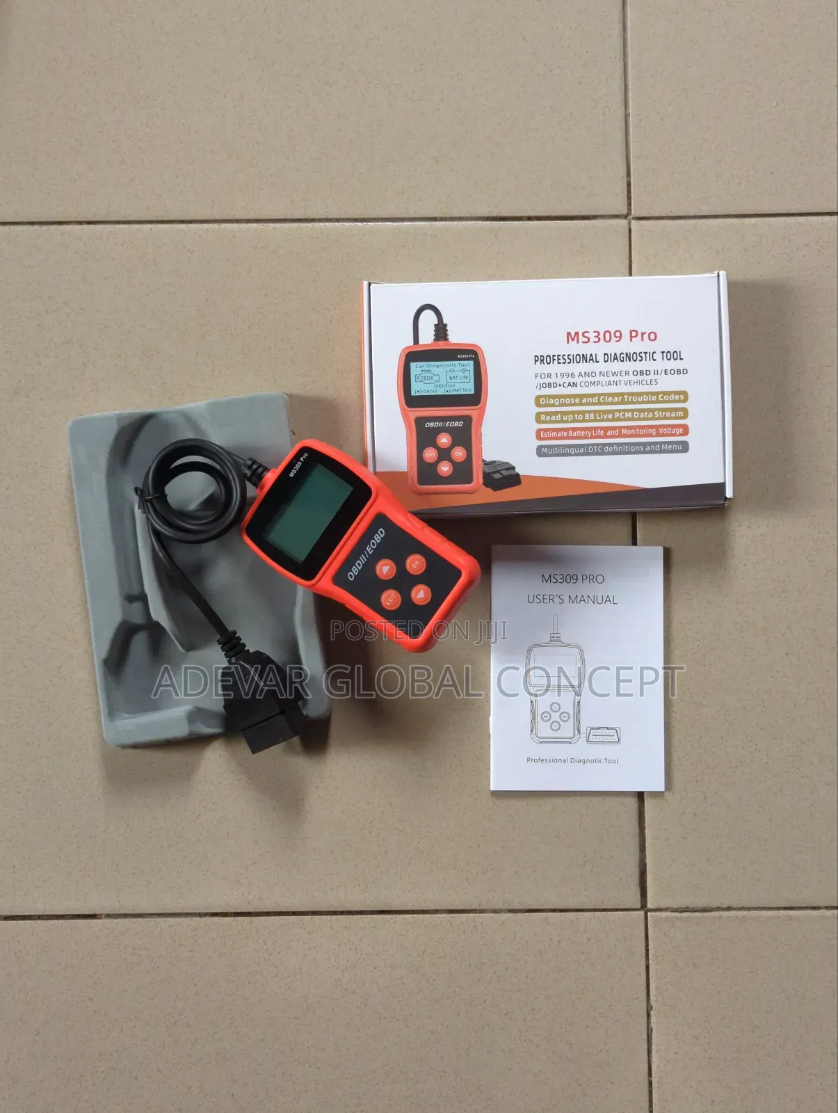 Ms309 Car Scanner Clears Fault Code Obd2 Car