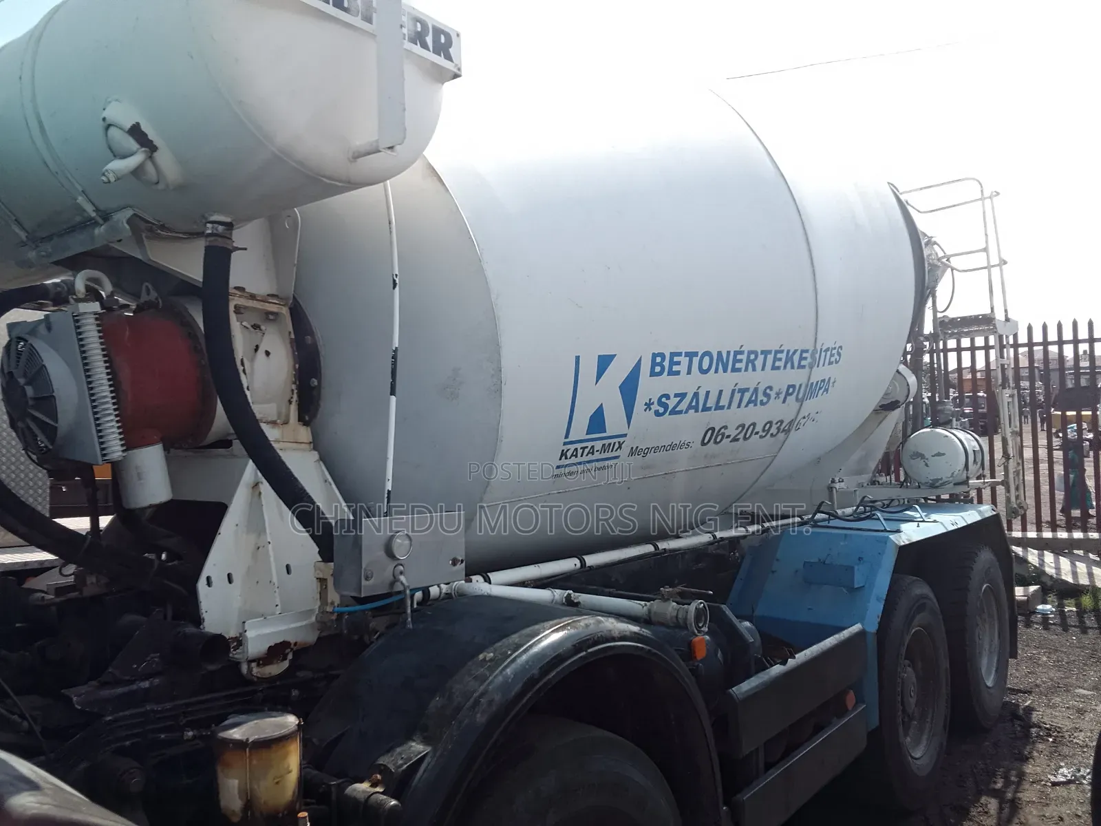 Man Concrete Mixer 11 Cubic 12 Tyres