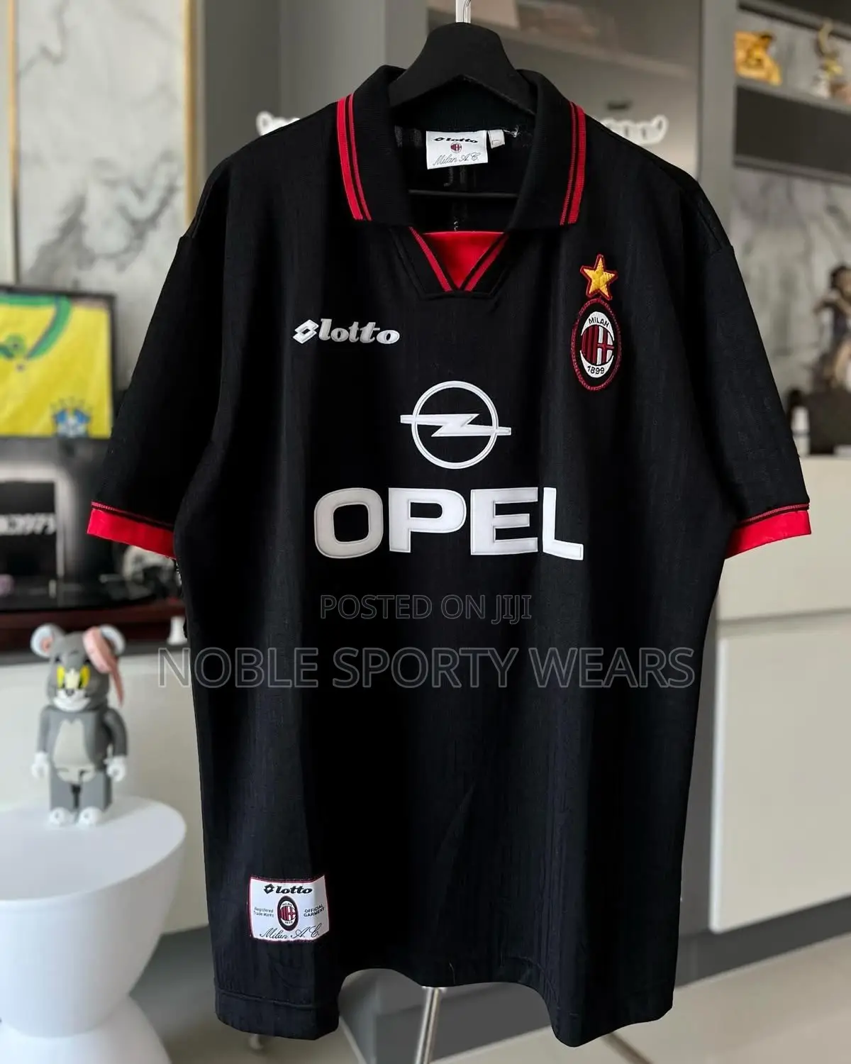 Ac Milan Black Retro Vintage