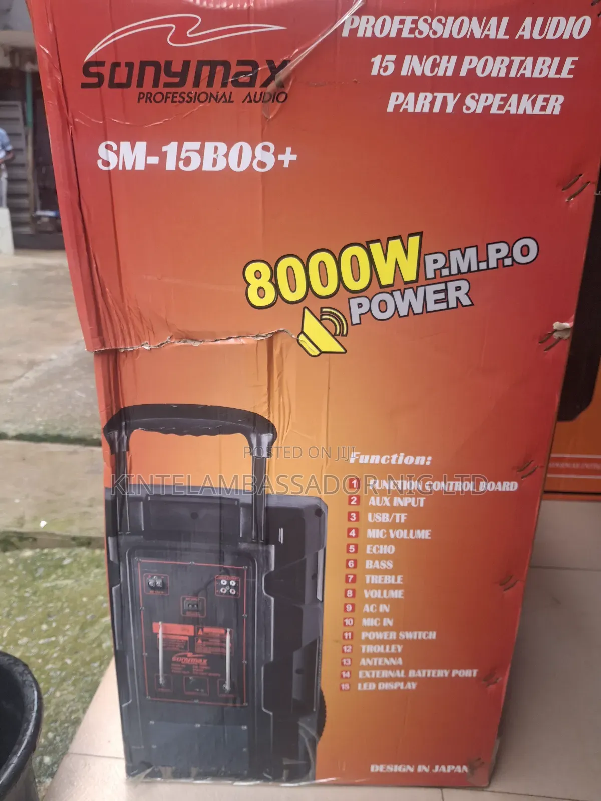 Sonymax Party Speaker Audio 15"