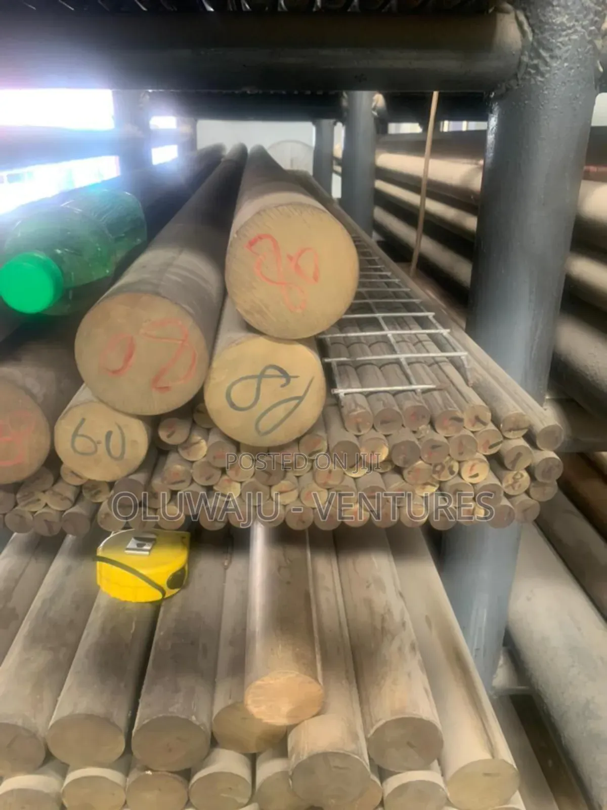 Brass Rod 50mm × 1000mm ( 1 Meter ) All Diameter Available