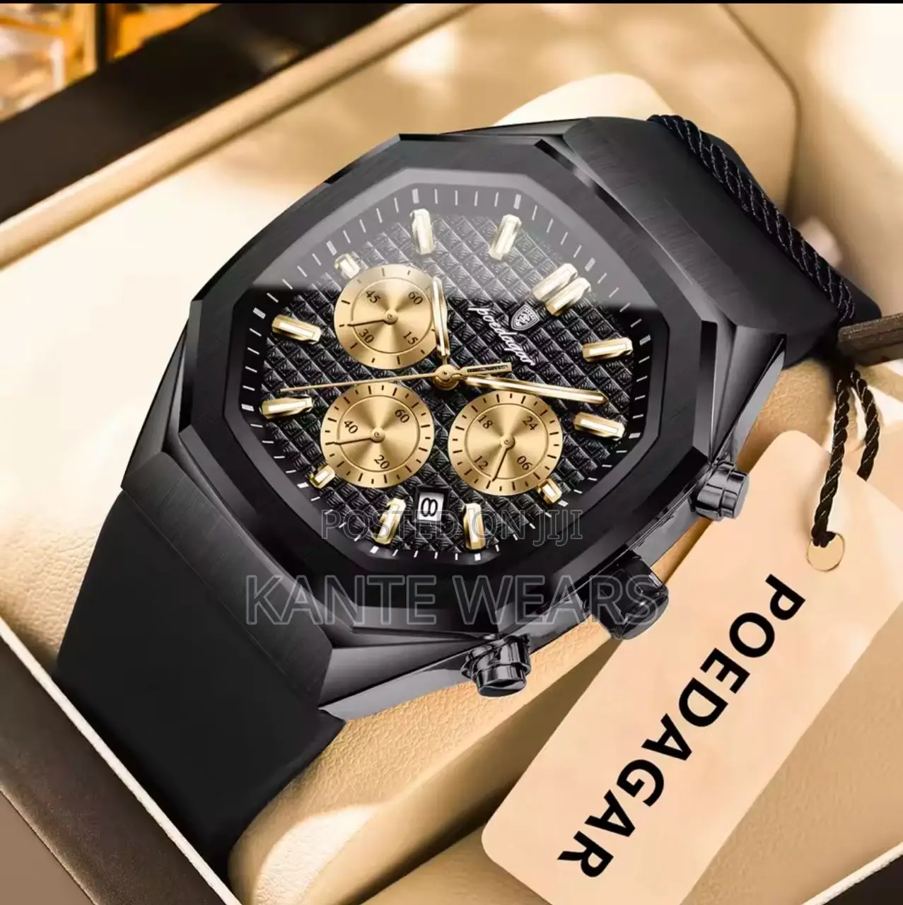 Poedagar Active Chronograph Rubber