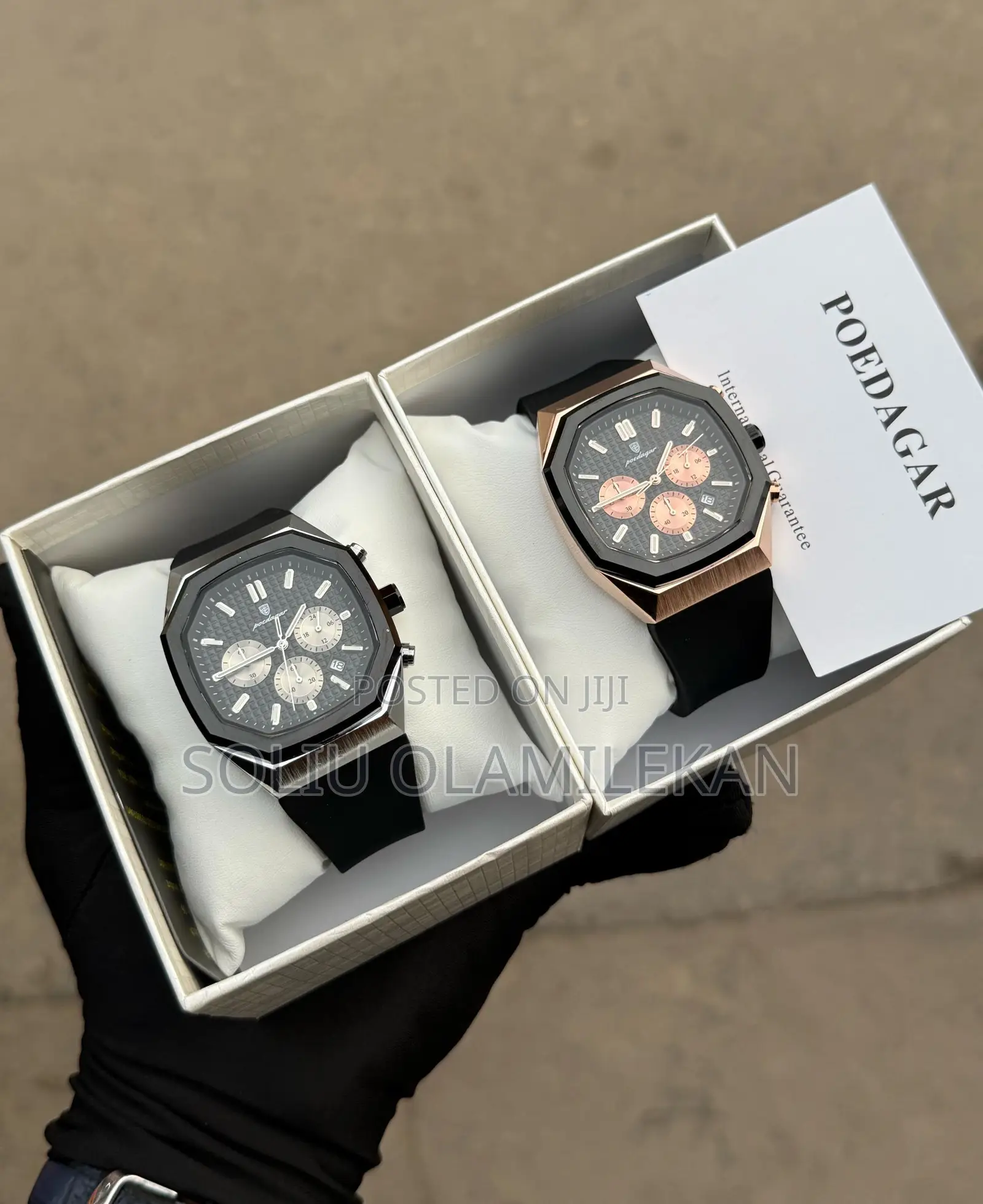 Poedagar Active Chronograph Rubber