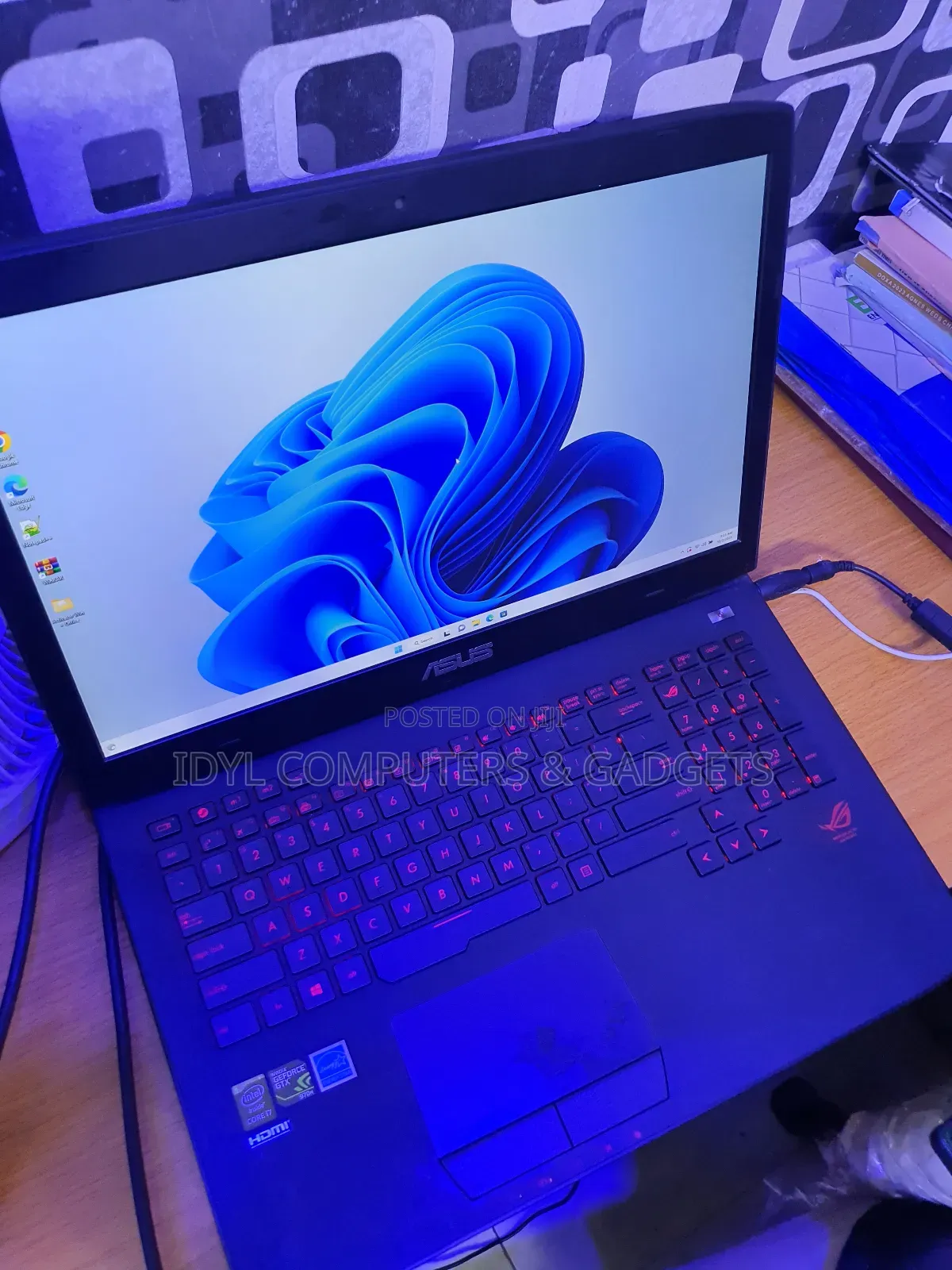 Laptop Asus ROG G752VL 16GB Intel Core I7 SSD 256GB
