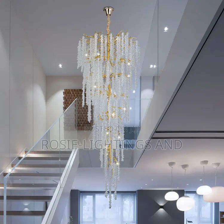 Modern Long Tassel Crystal Chandelier 800mm