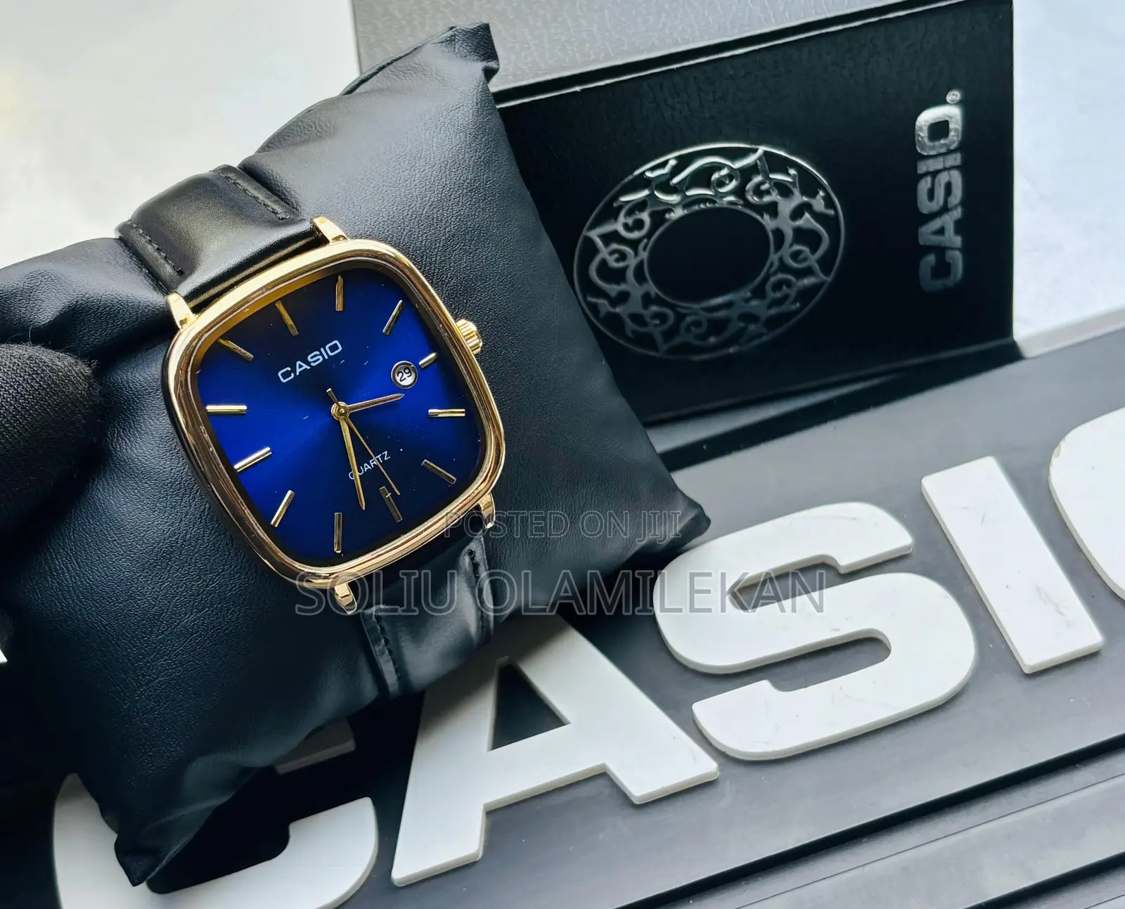 Casio Analog Leather Wristwatch